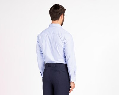 Foto 2 | Camisa de Vestir Wall Street Manga Larga Cuello Americano para Hombre