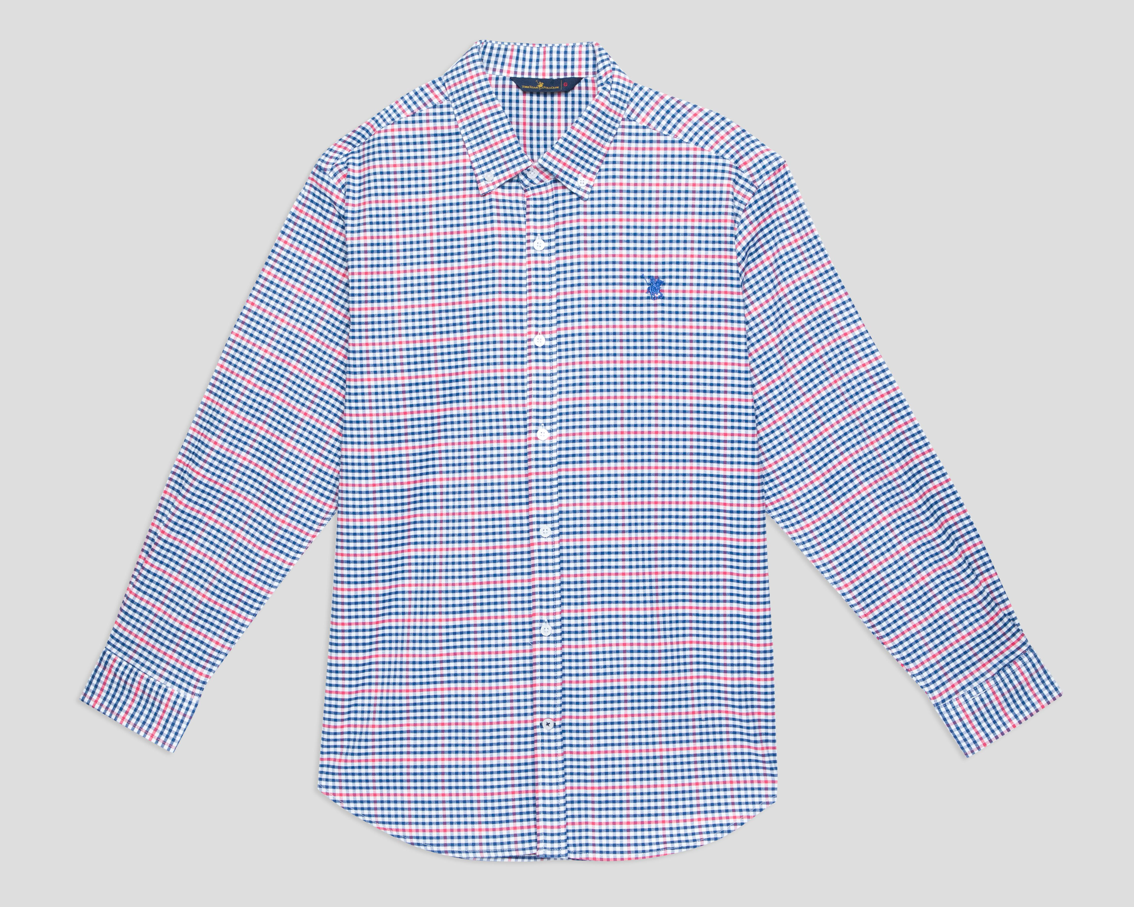 Foto 1 | Camisa Casual York Team Polo Club Regular Fit a Cuadros para Hombre