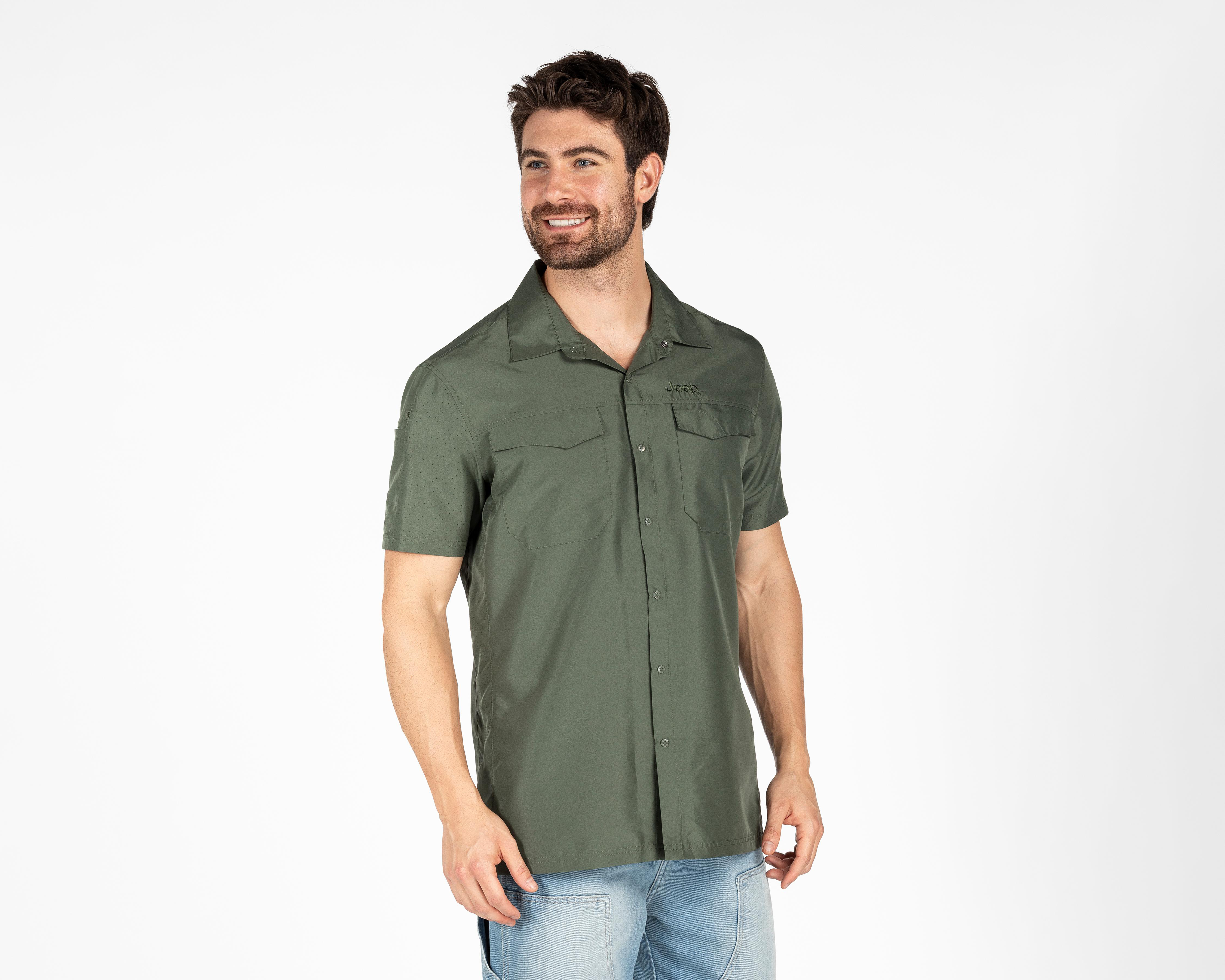 Camisa Casual Jeep Regular Lisa para Hombre $449