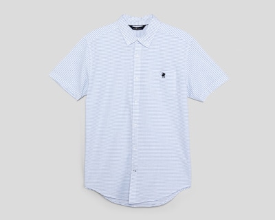 Foto 1 | Camisa Casual de Algodón York Team Polo Club Regular a Rayas para Hombre