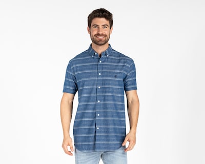 Foto 1 | Camisa Casual de Algodón York Team Polo Club Regular a Rayas para Hombre