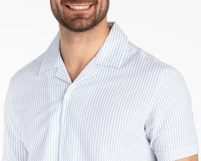 Foto 4 | Camisa Casual de Algodón Refill Regular a Rayas para Hombre