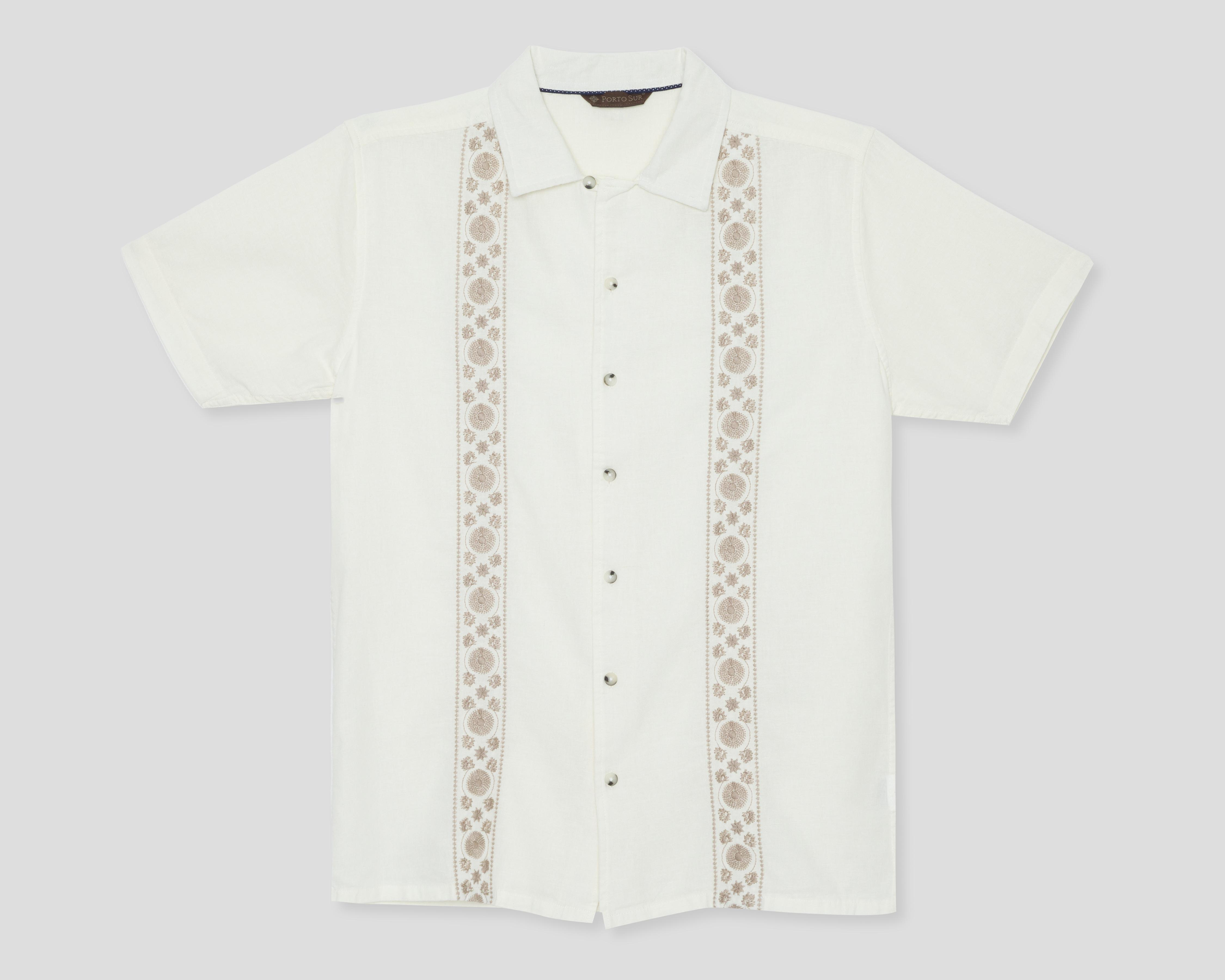 Foto 1 | Camisa Casual Porto Sur Regular Lisa para Hombre