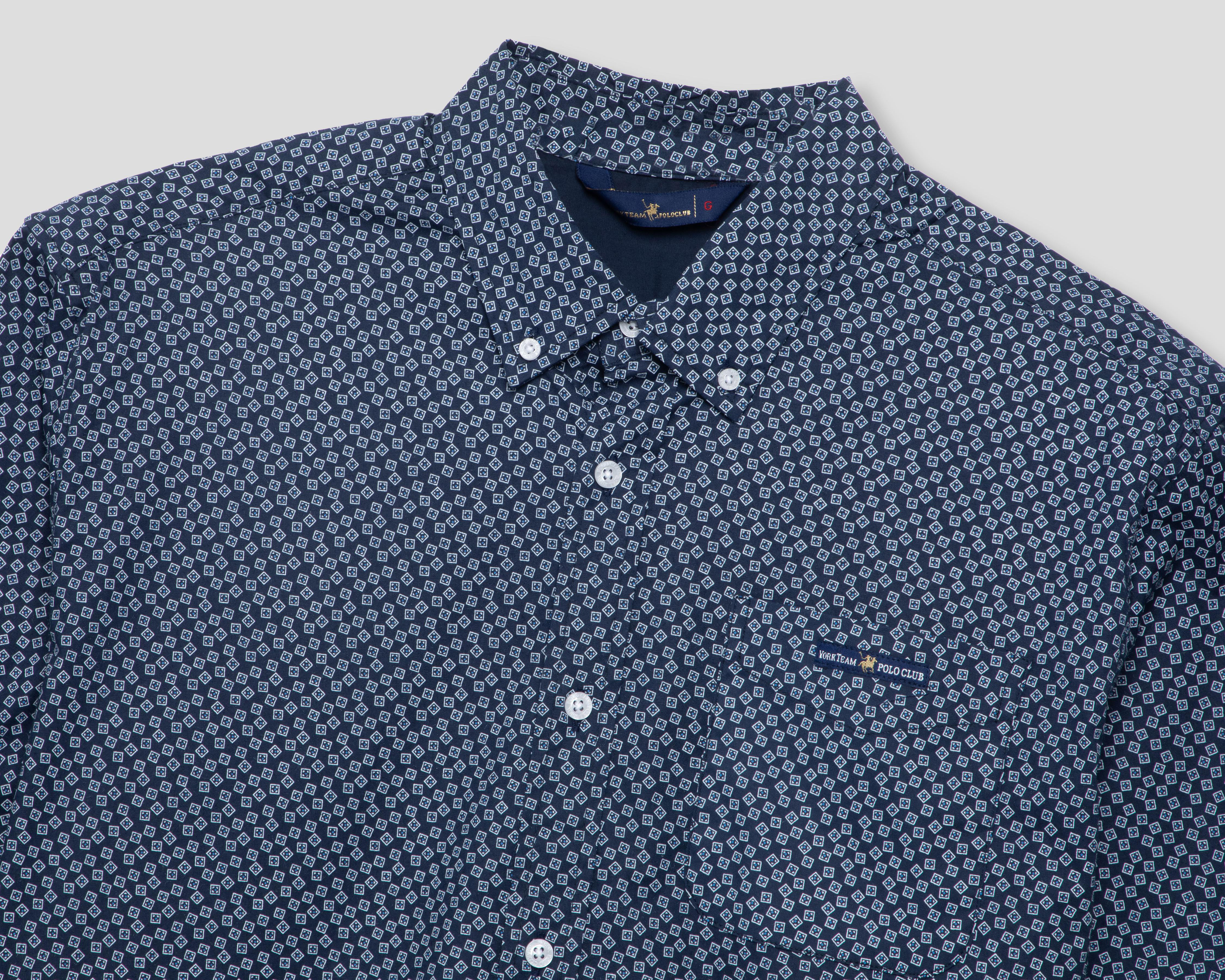 Foto 4 pulgar | Camisa Casual York Team Polo Club Regular Fit Estampada para Hombre