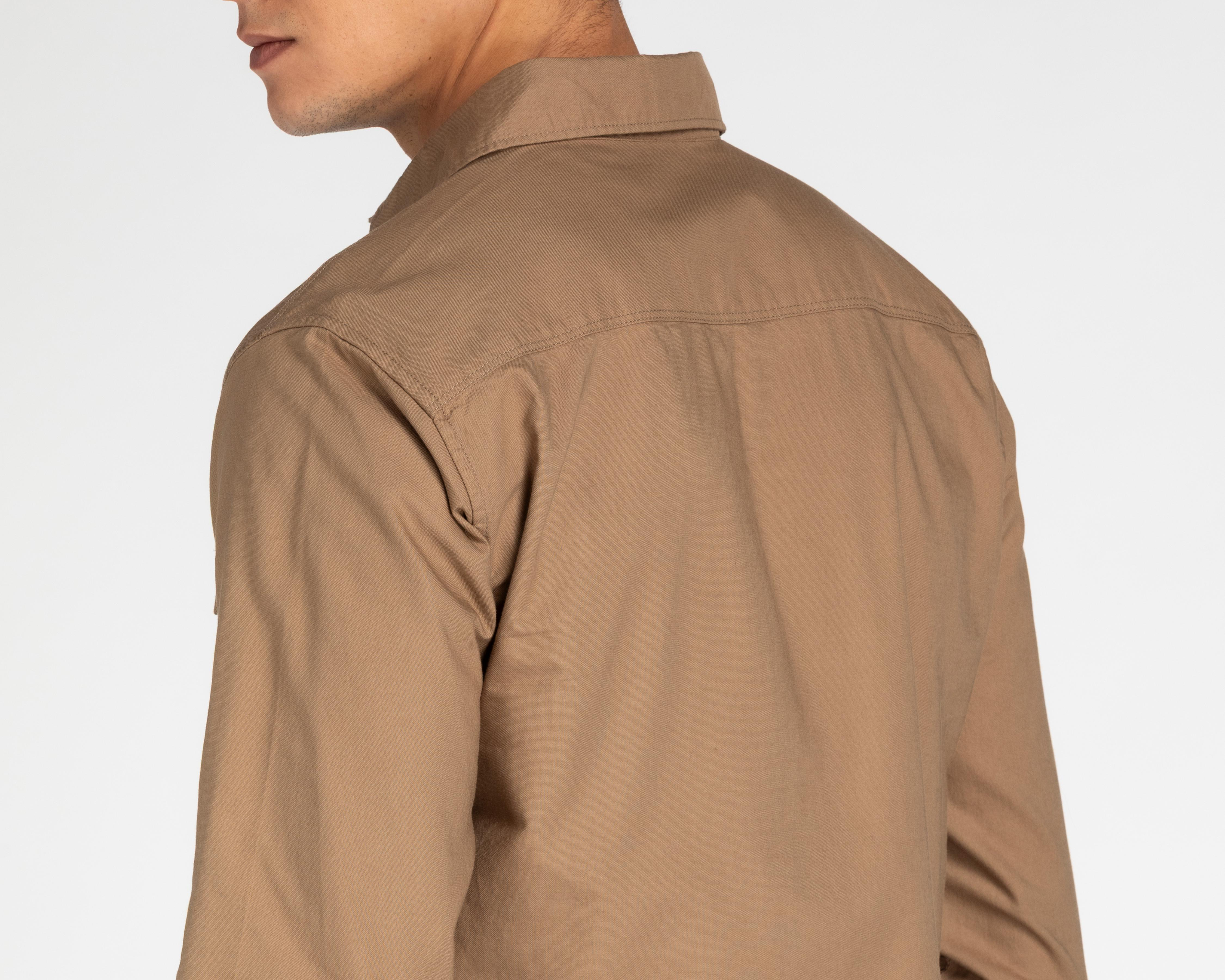 Foto 5 | Camisa de Moda de Algodón Refill Regular Fit Lisa para Hombre