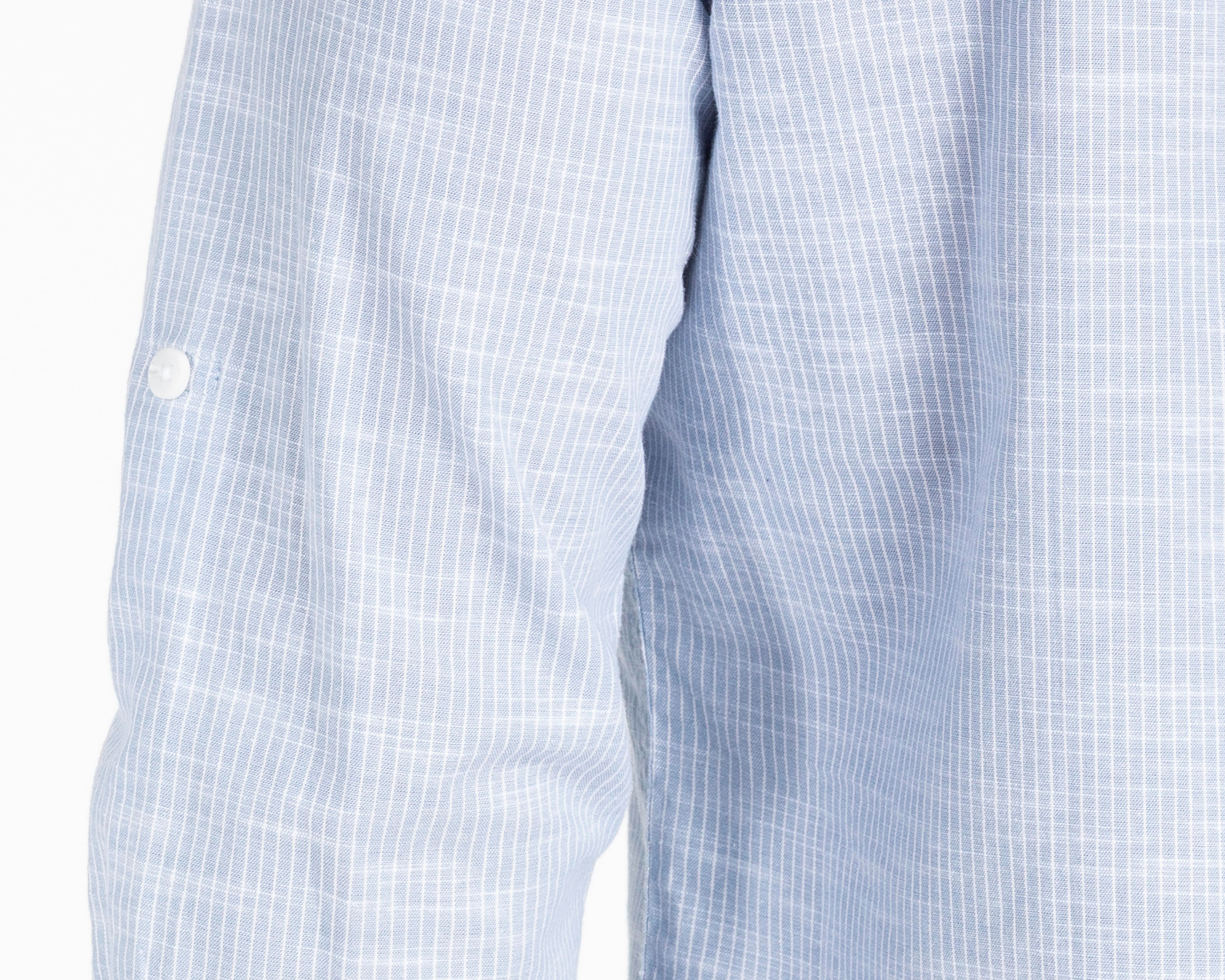 Foto 6 pulgar | Camisa Casual de Algodón Refill Regular Fit a Rayas para Hombre