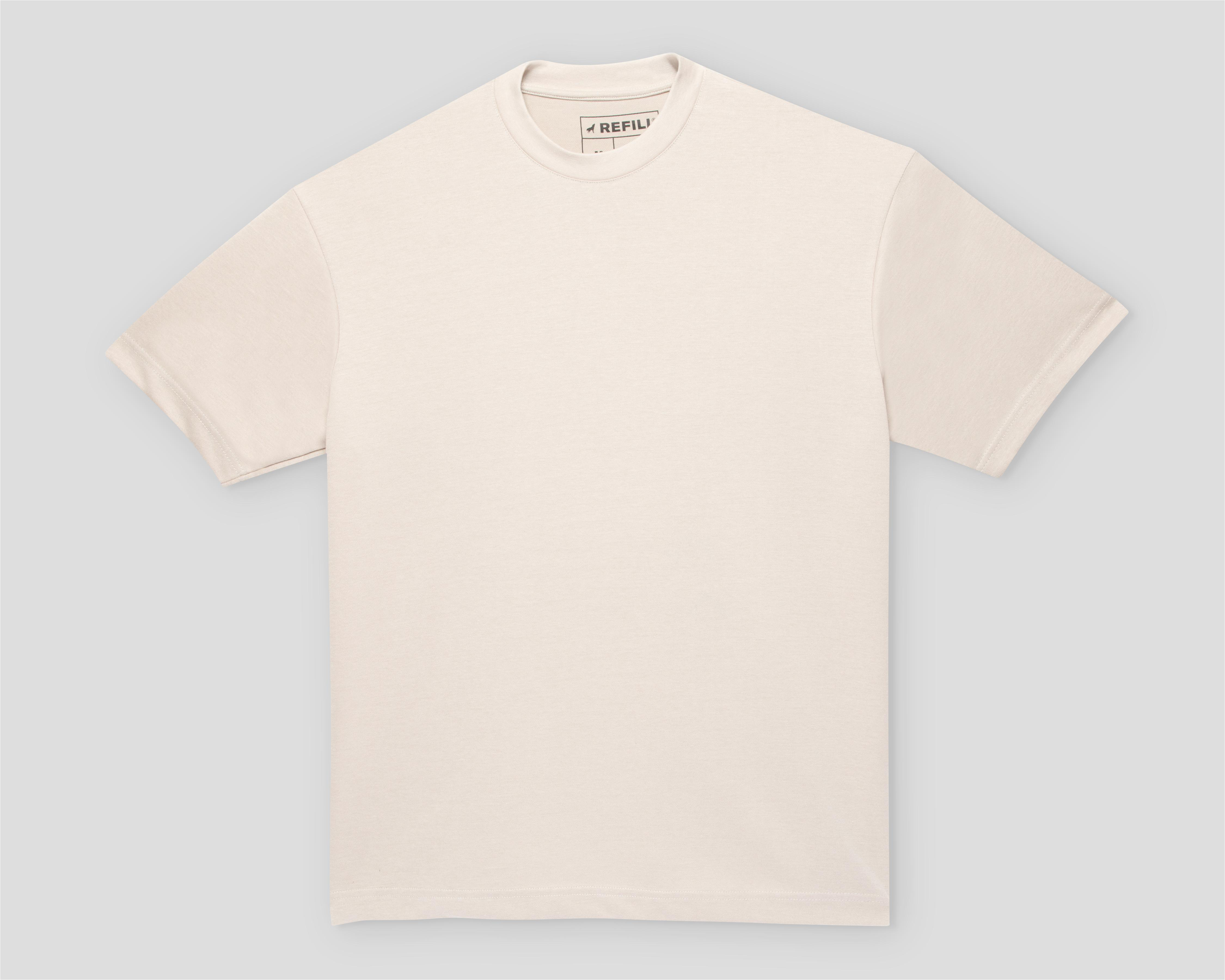 Foto 2 pulgar | Playera de Cuello Redondo Beige Refill para Hombre