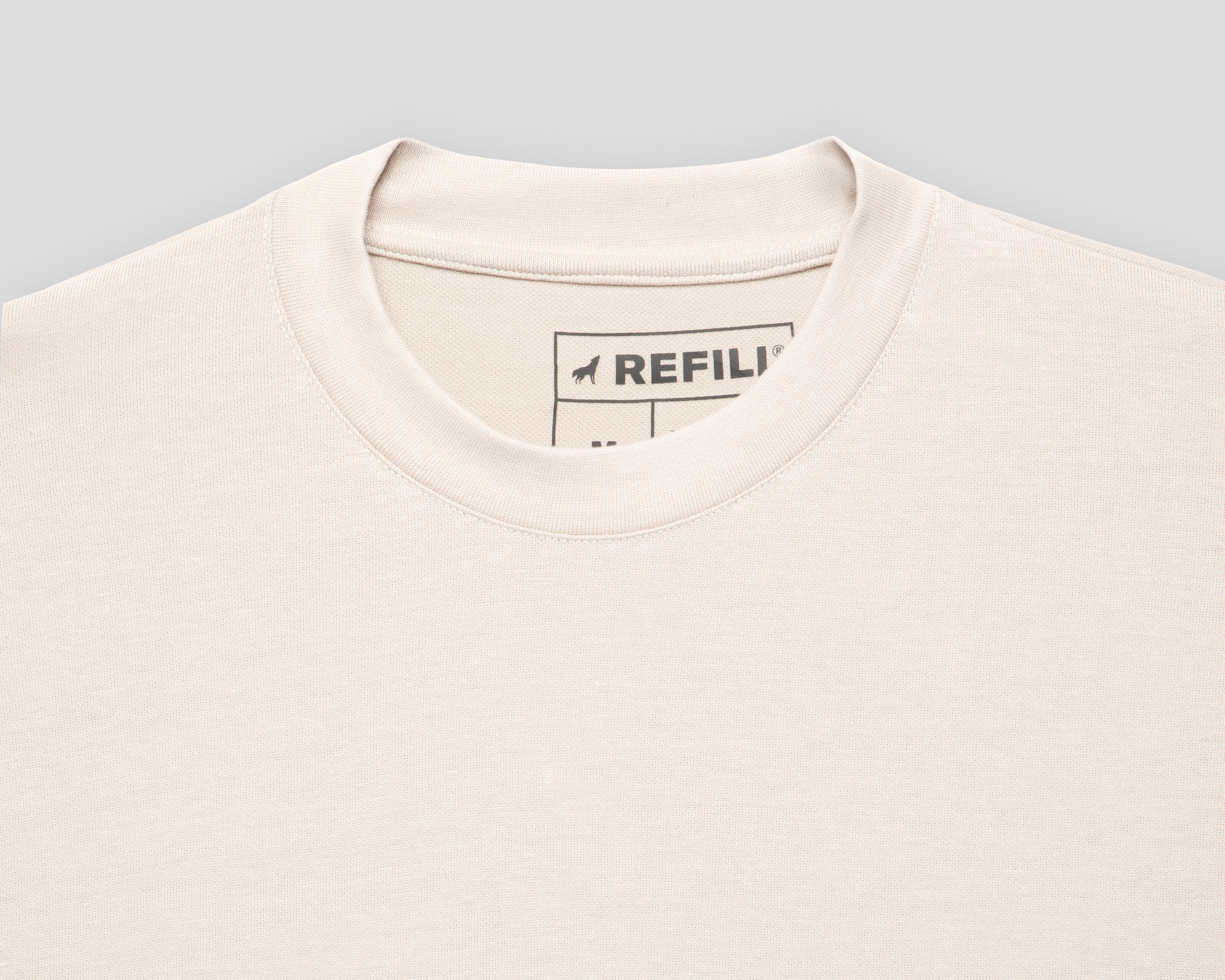 Foto 4 pulgar | Playera de Cuello Redondo Beige Refill para Hombre
