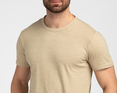 Foto 4 | Playera de Cuello Redondo Beige Refill para Hombre