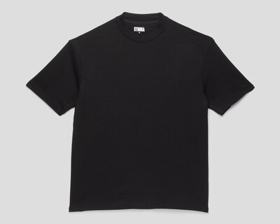 Foto 1 | Playera de Cuello Redondo Negra Strona para Hombre