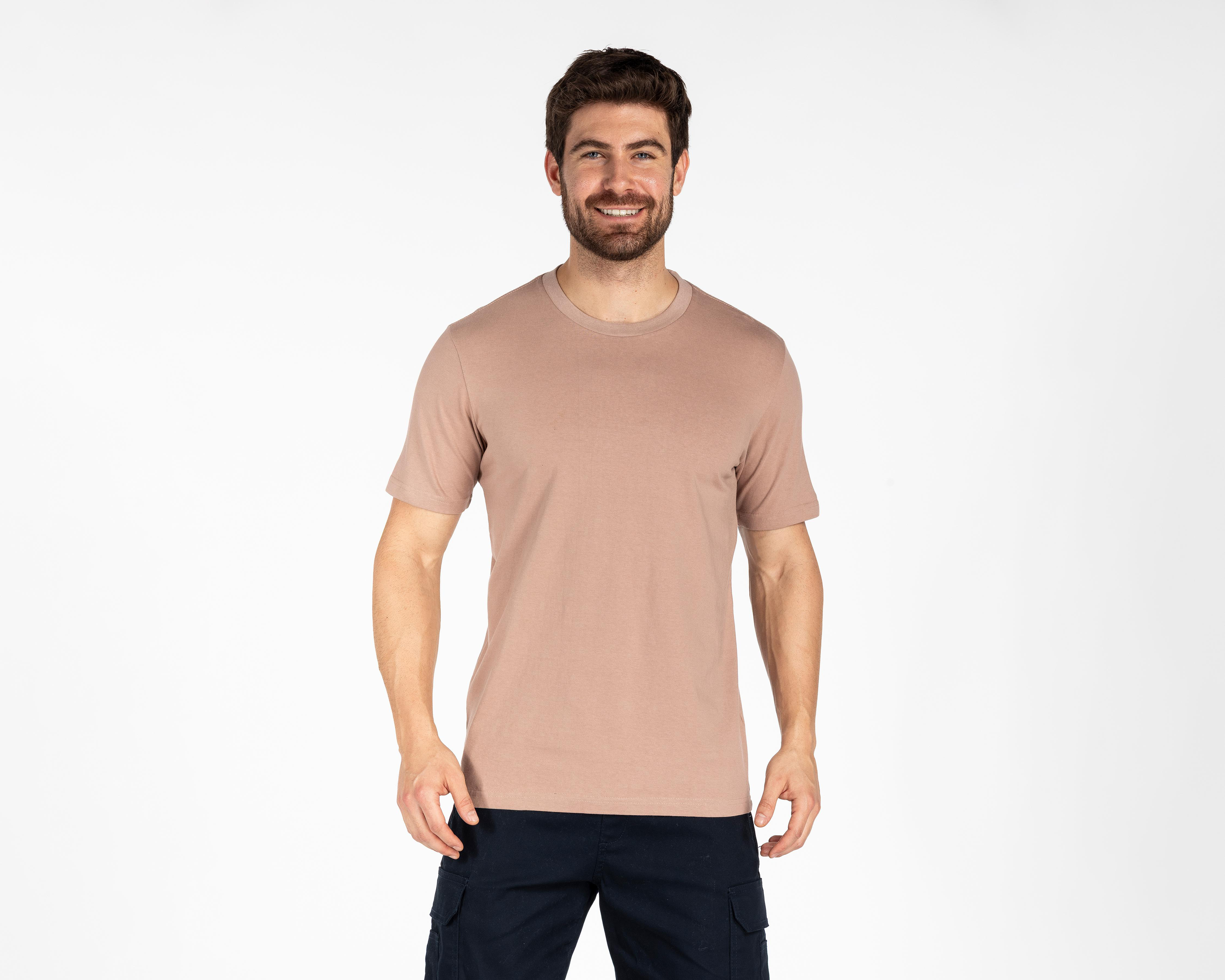 Playera de Cuello Redondo Café Refill para Hombre $229