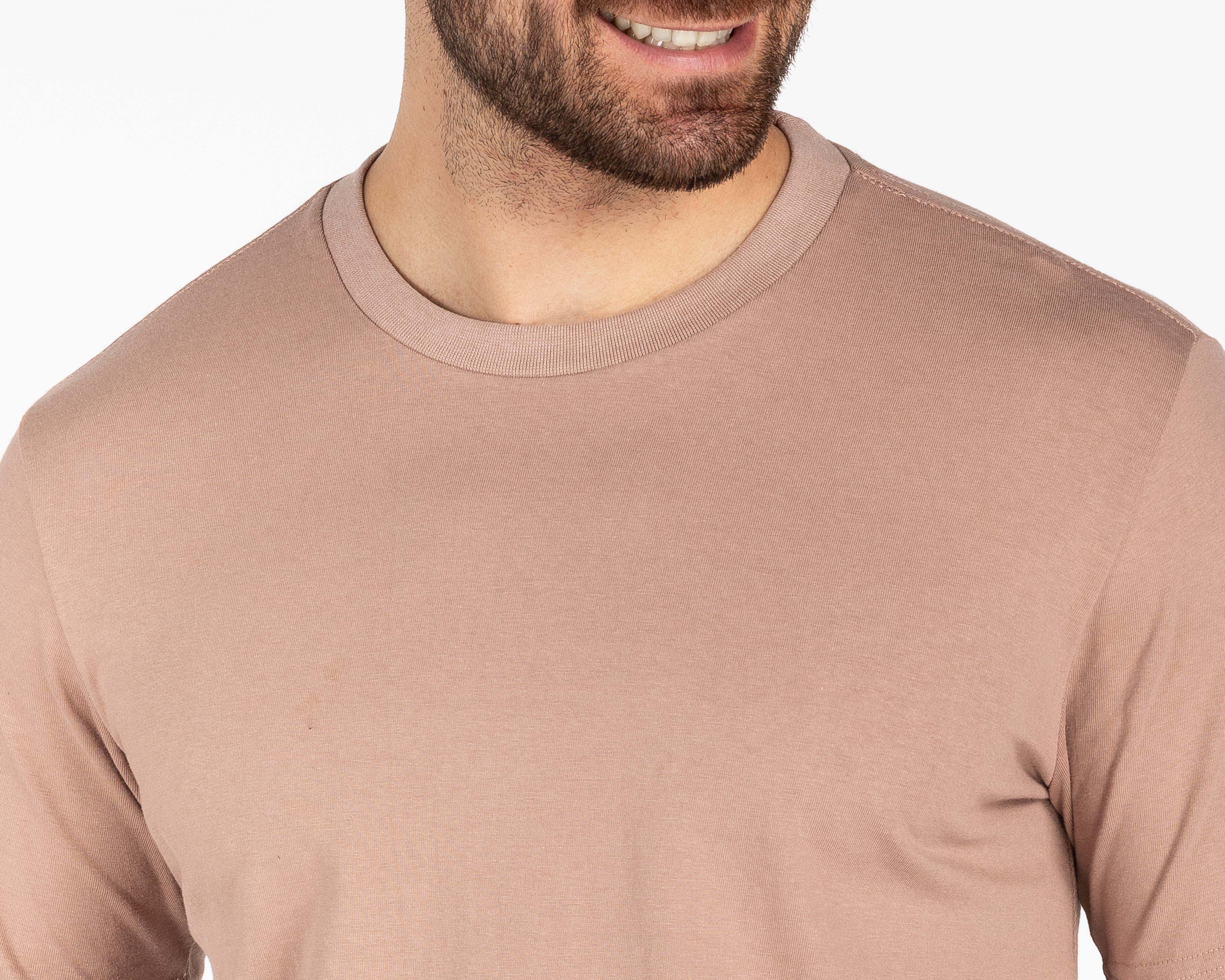 Foto 5 pulgar | Playera de Cuello Redondo Café Refill para Hombre