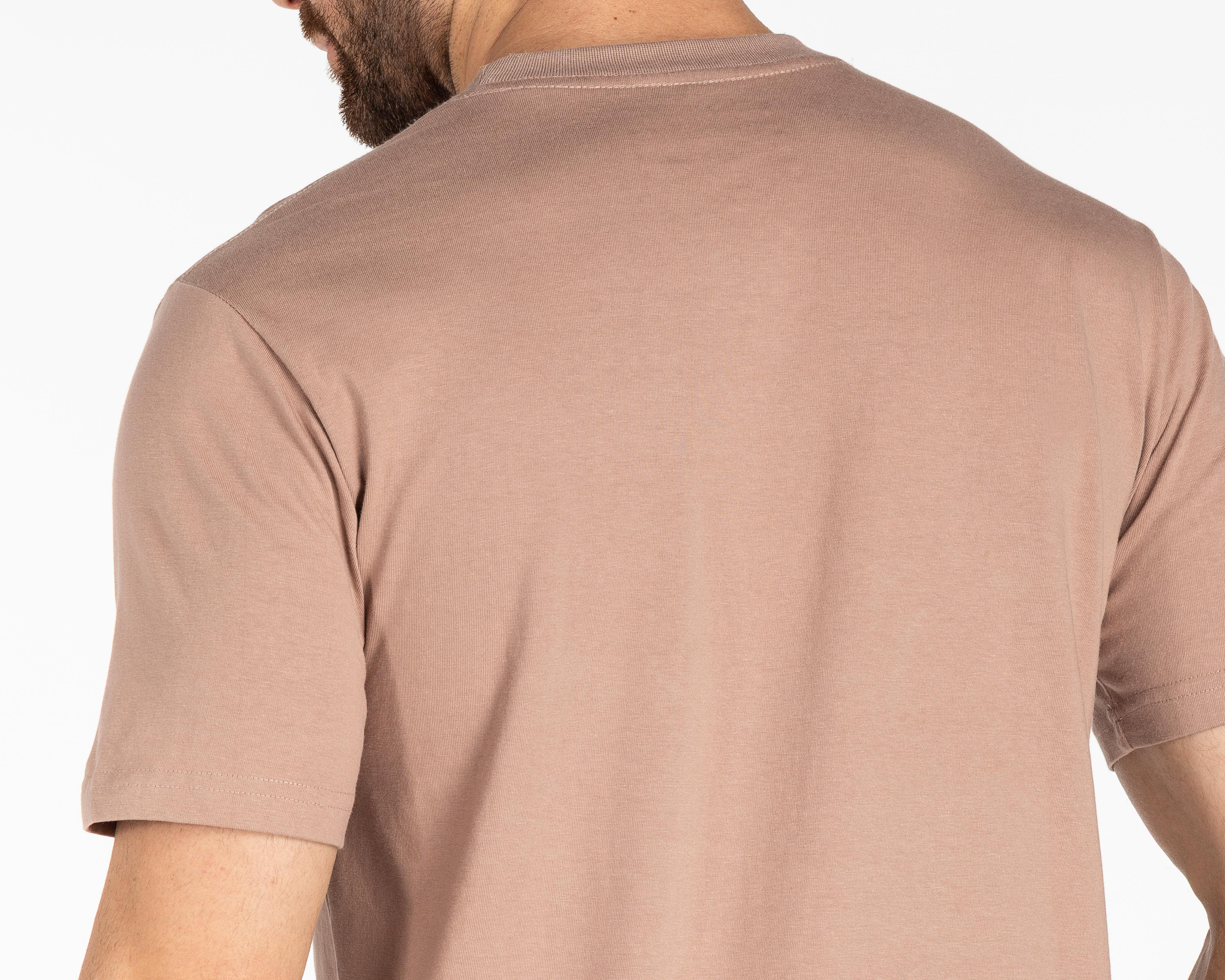 Foto 6 pulgar | Playera de Cuello Redondo Café Refill para Hombre