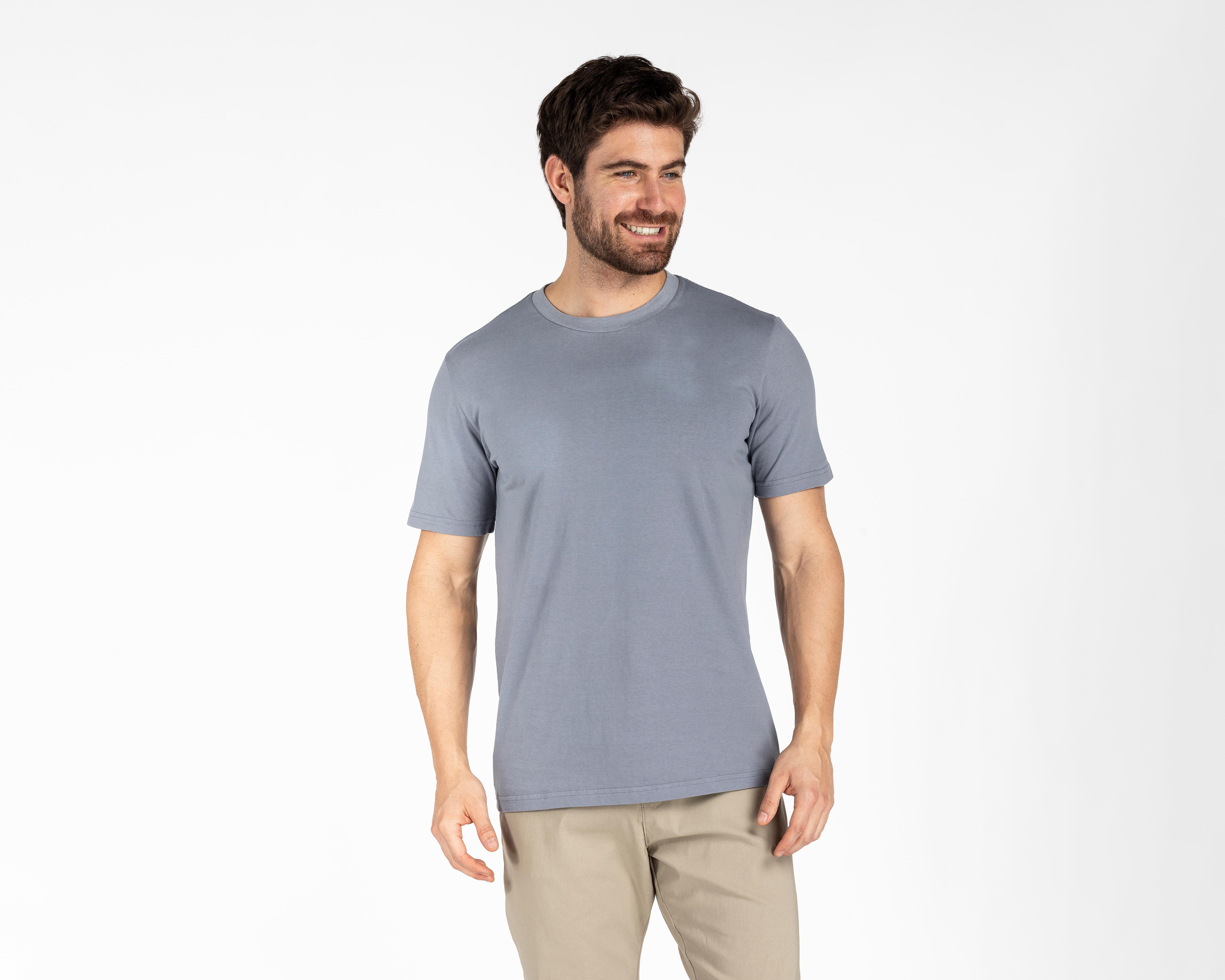 Foto 2 pulgar | Playera de Cuello Redondo Azul Refill para Hombre