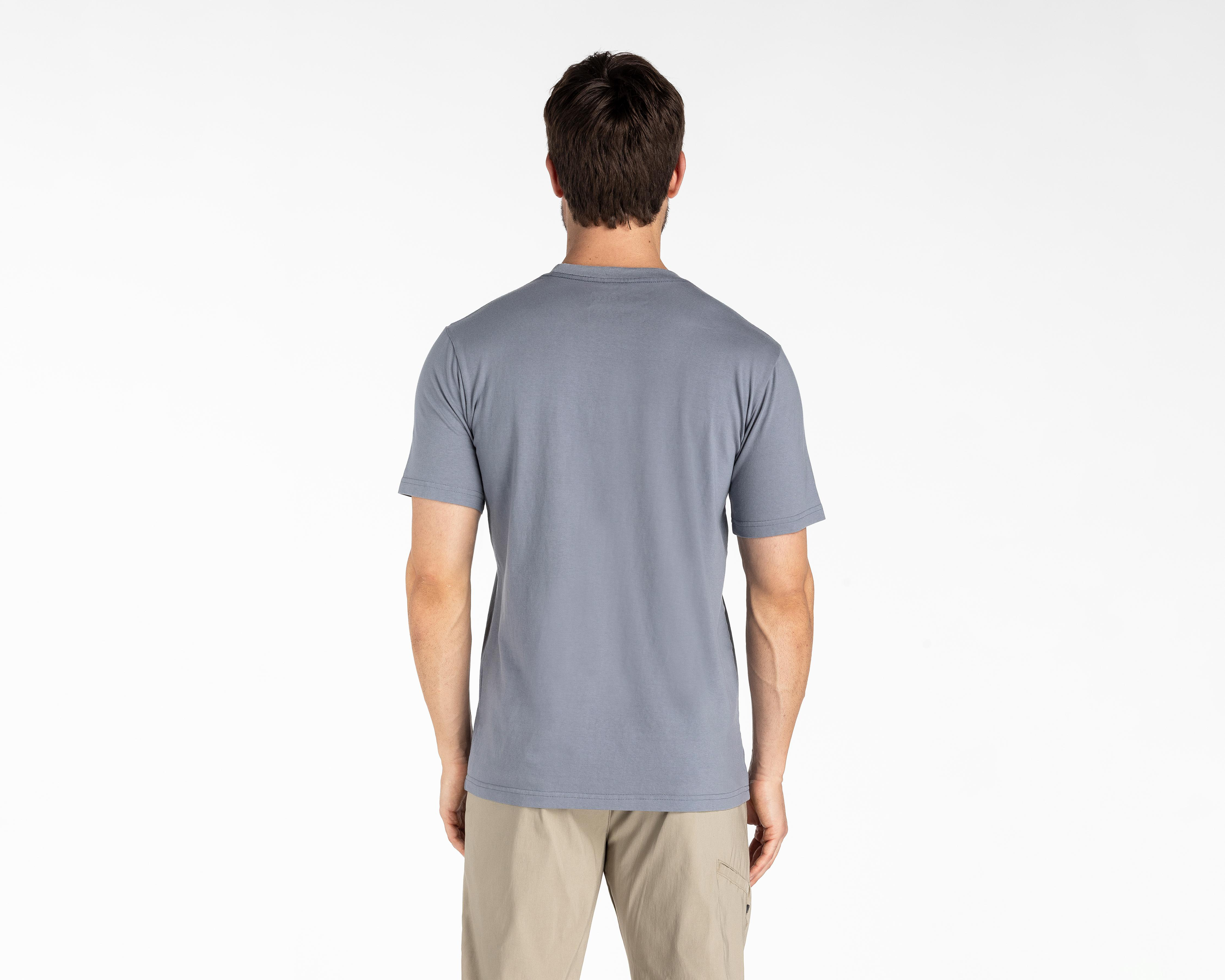 Foto 3 | Playera de Cuello Redondo Azul Refill para Hombre