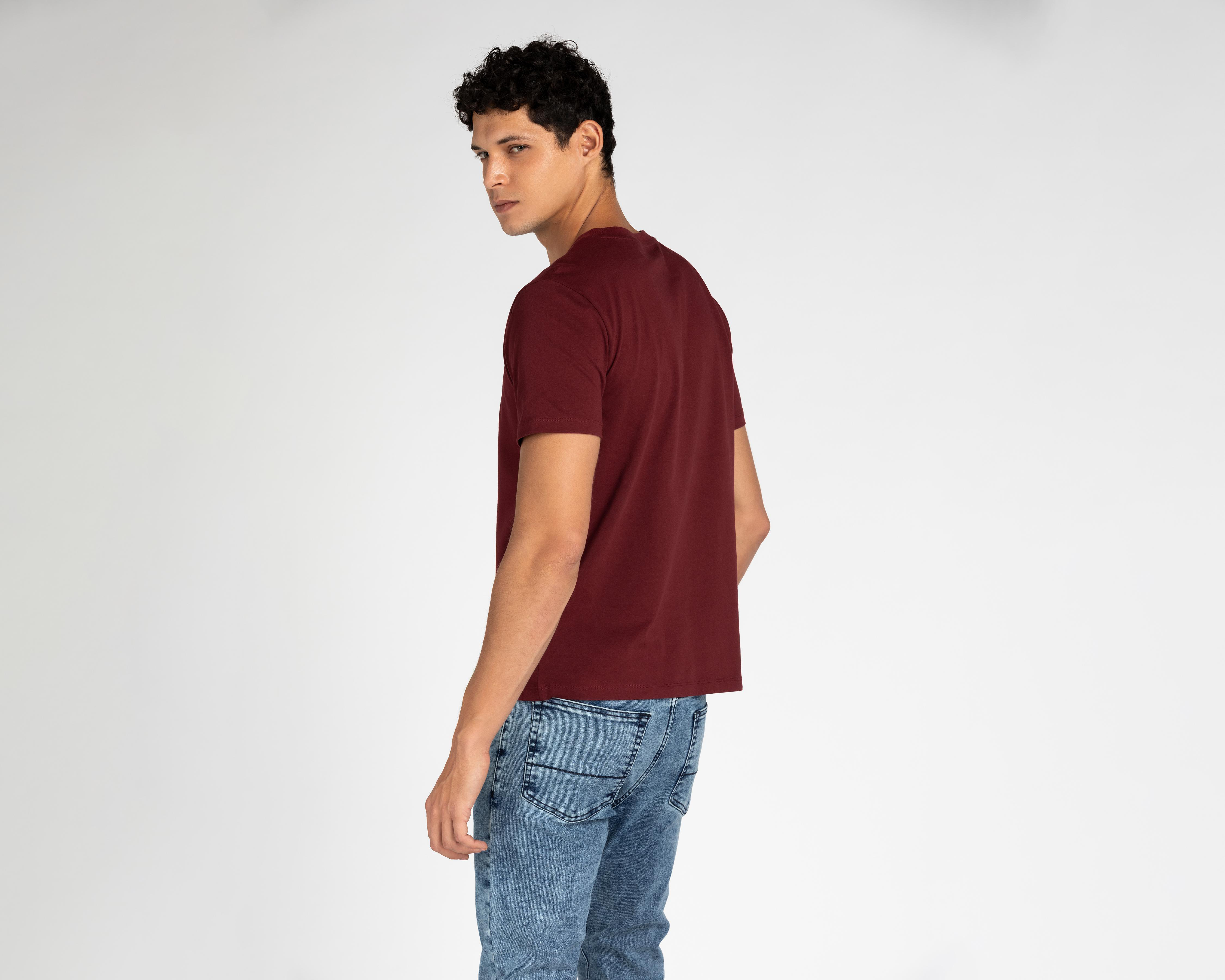 Foto 4 pulgar | Playera Refill Cuello Redondo para Hombre