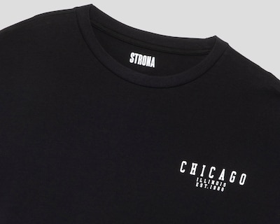 Foto 3 | Playera de Cuello Redondo Negra Strona para Hombre