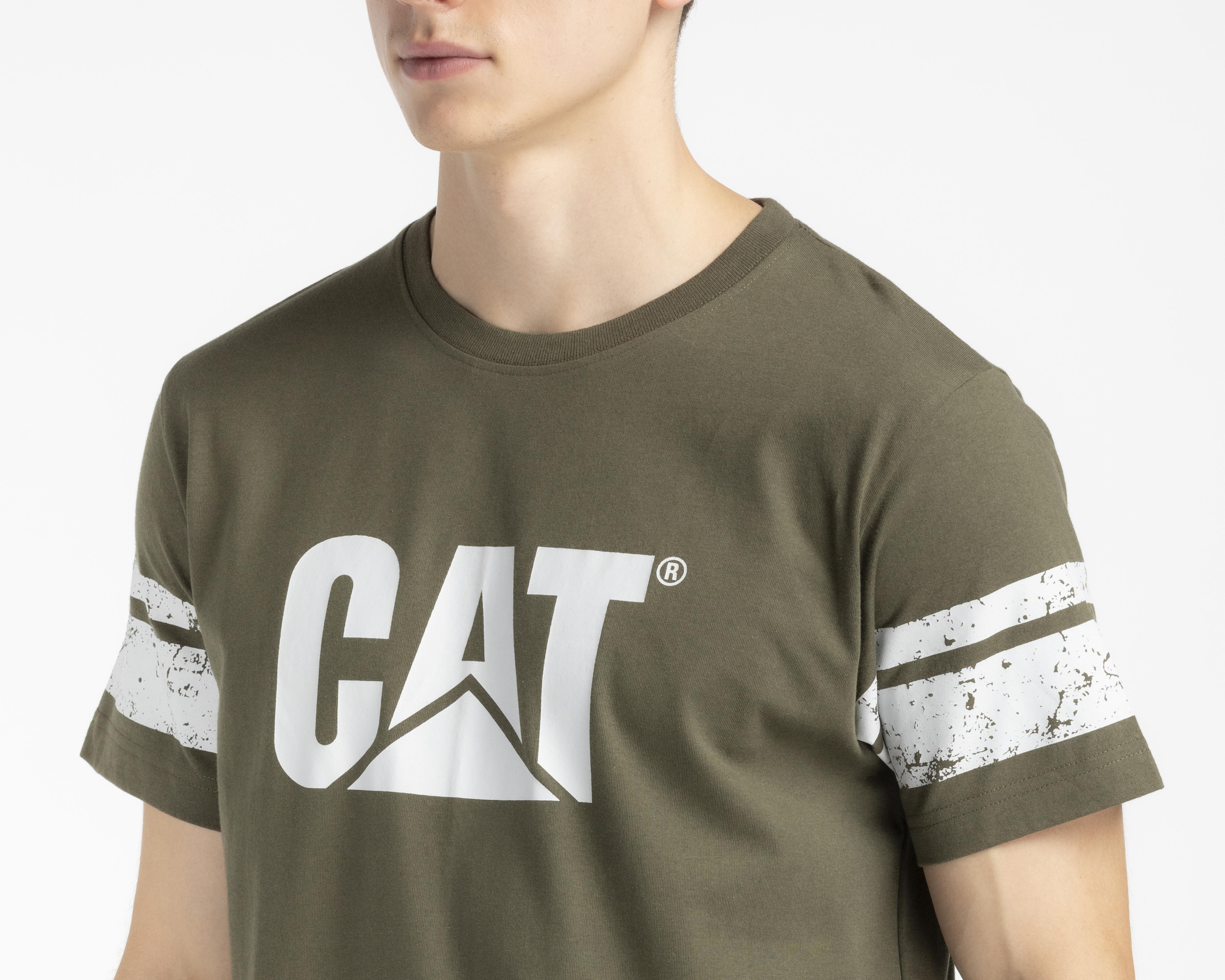 Foto 5 pulgar | Playera CAT Cuello Redondo