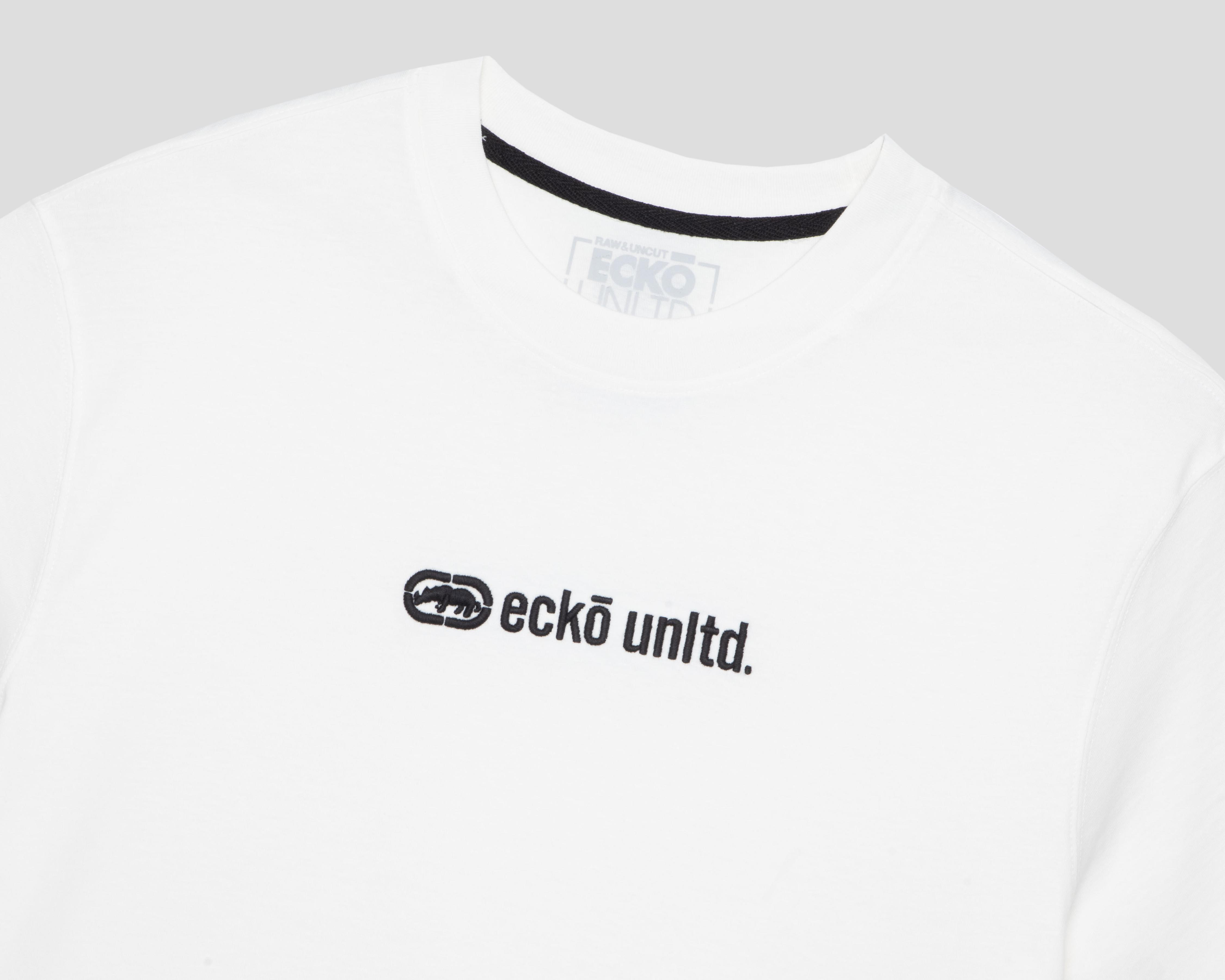 Foto 3 pulgar | Playera de Cuello Redondo Blanca Ecko Unltd. para Hombre