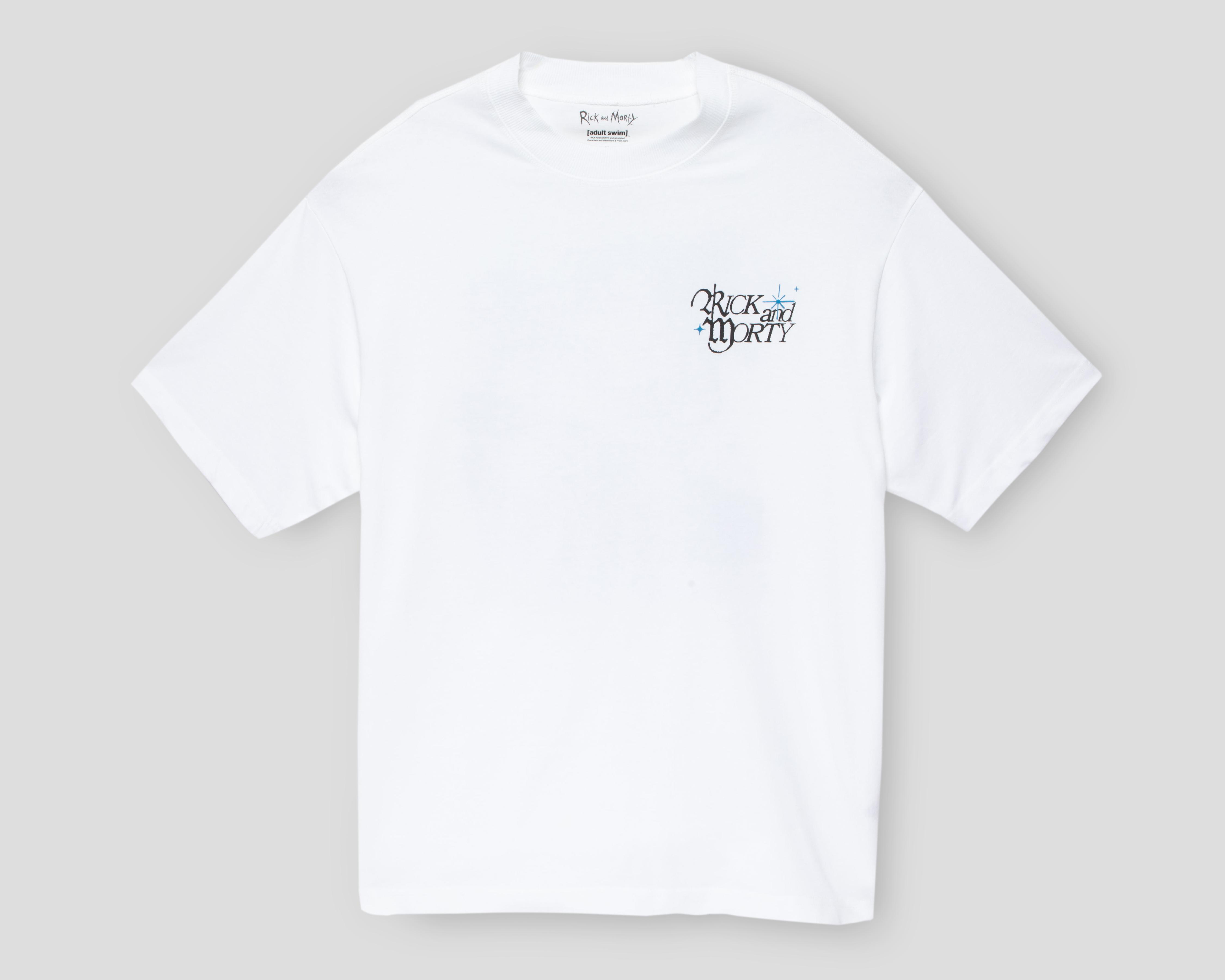 Playera de Cuello Redondo Blanca Rick & Morty para Hombre