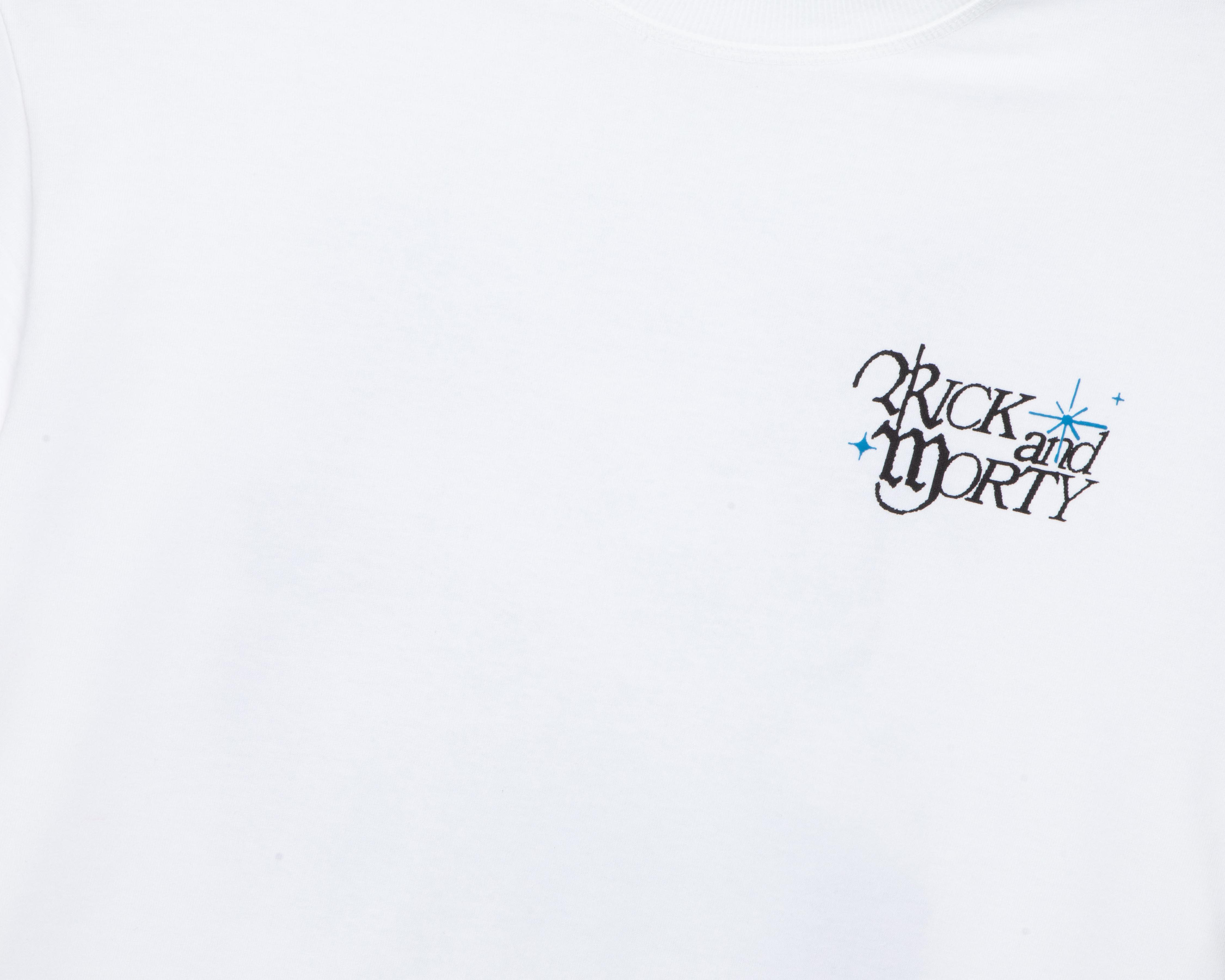 Foto 4 pulgar | Playera de Cuello Redondo Blanca Rick & Morty para Hombre