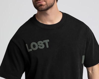 Foto 4 | Playera de Cuello Redondo Negra Strona para Hombre