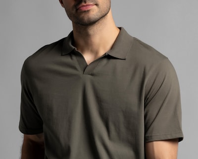 Foto 4 | Playera Polo Strona Cuello V Verde para Hombre
