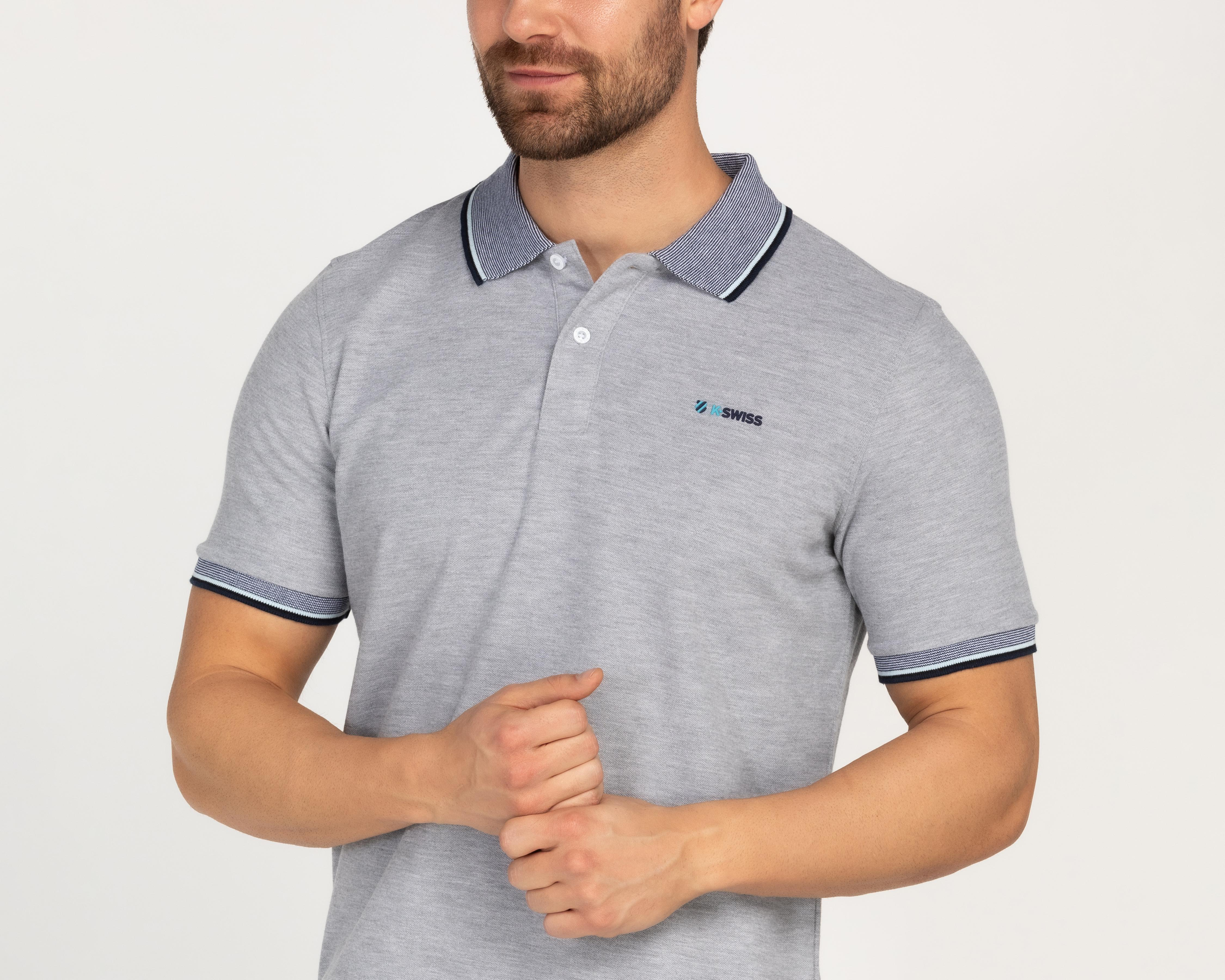 Foto 4 pulgar | Playera Polo K-Swiss Manga Corta para Hombree