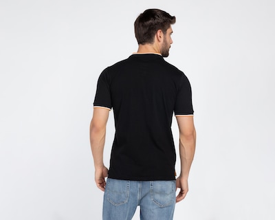 Foto 2 | Playera Polo K-Swiss Negro para Hombre