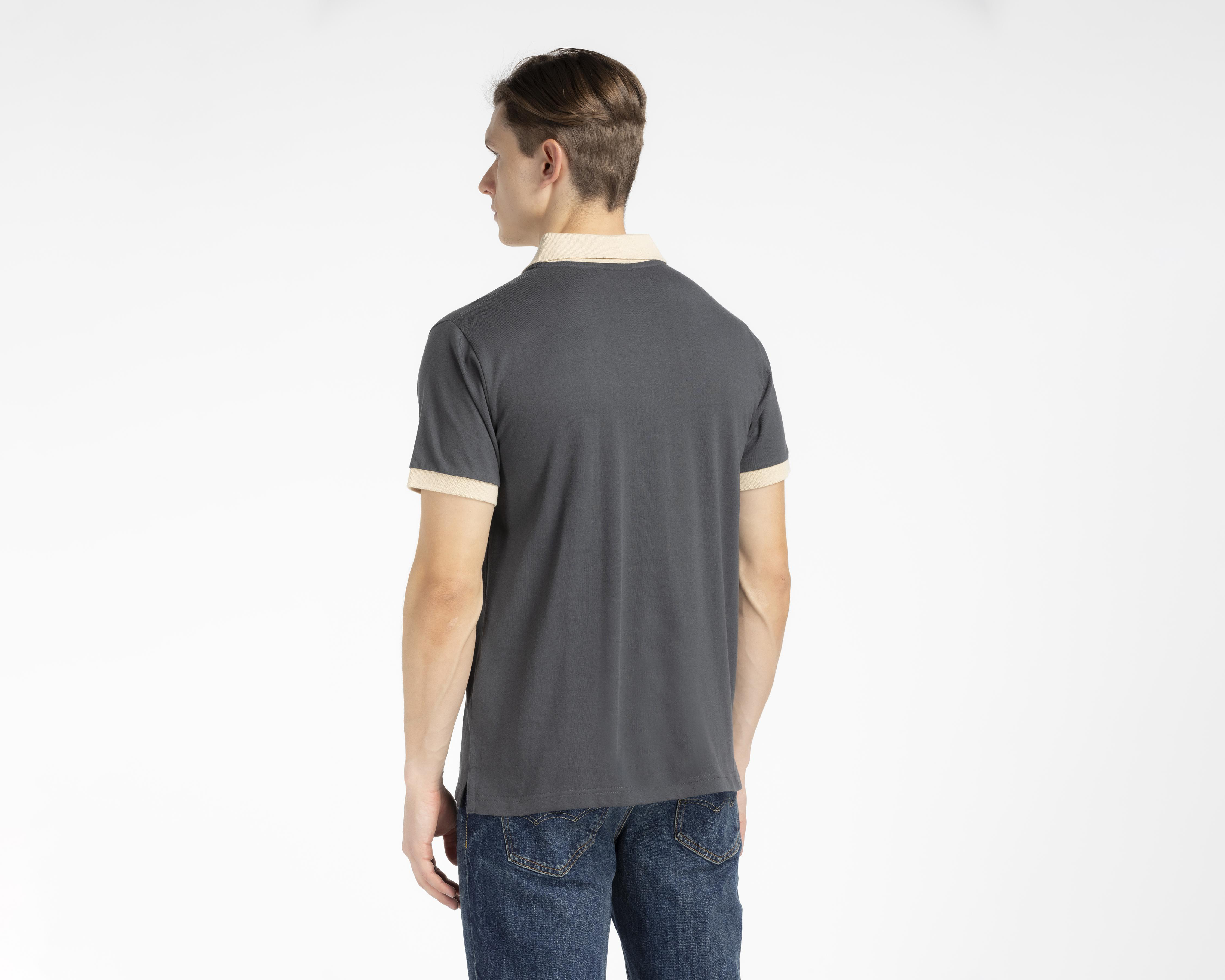 Foto 4 pulgar | Playera Polo Jeep Gris para Hombre