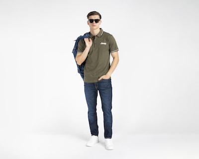 Foto 2 | Playera Polo Jeep Verde para Hombre