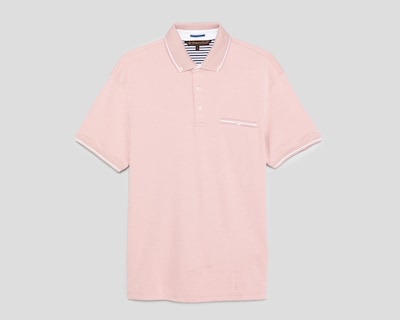 Foto 1 | Playera Polo Porto Sur Manga Corta Rosa para Hombre