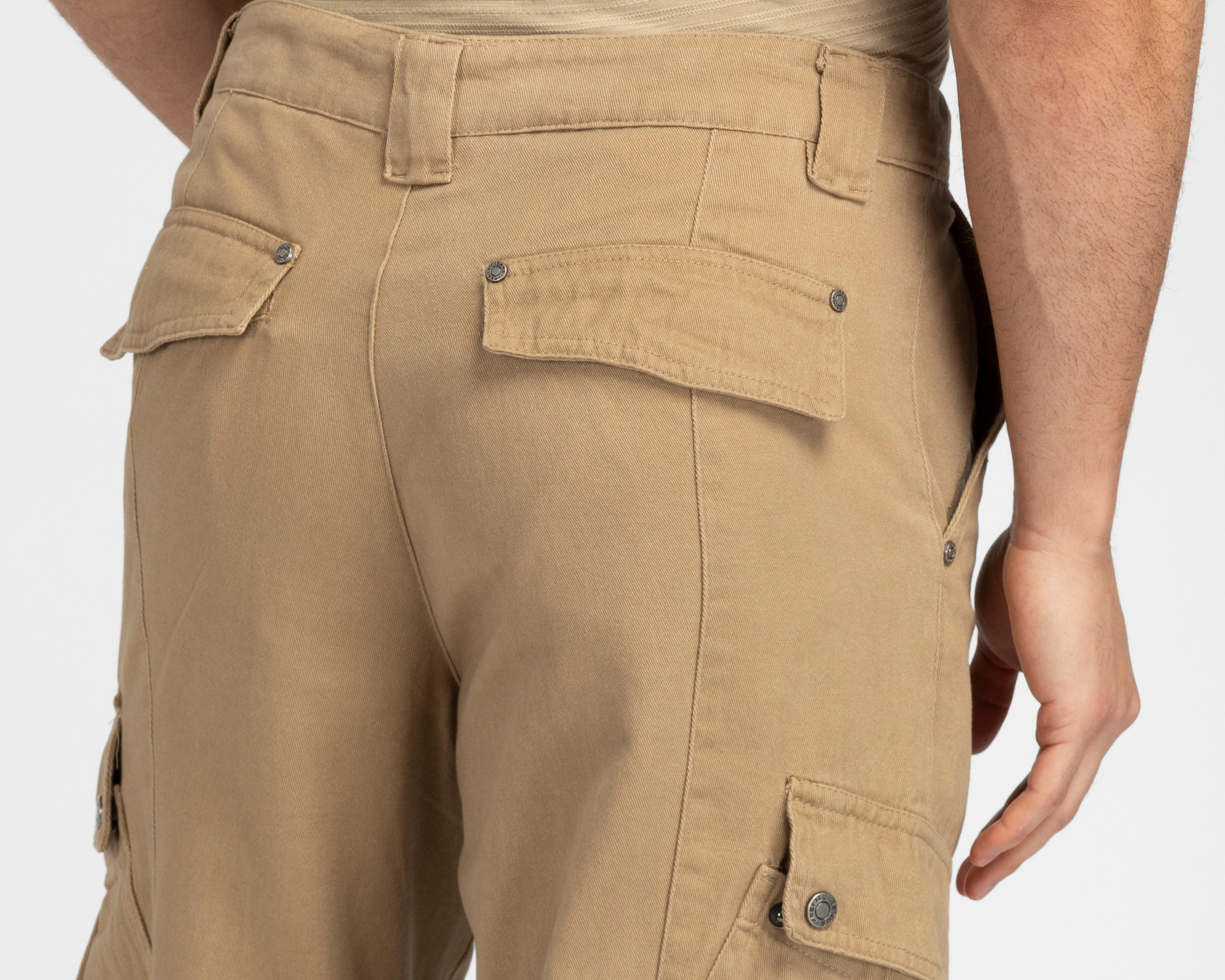 Foto 6 pulgar | Pantalón Cargo Refill Caqui para Hombre
