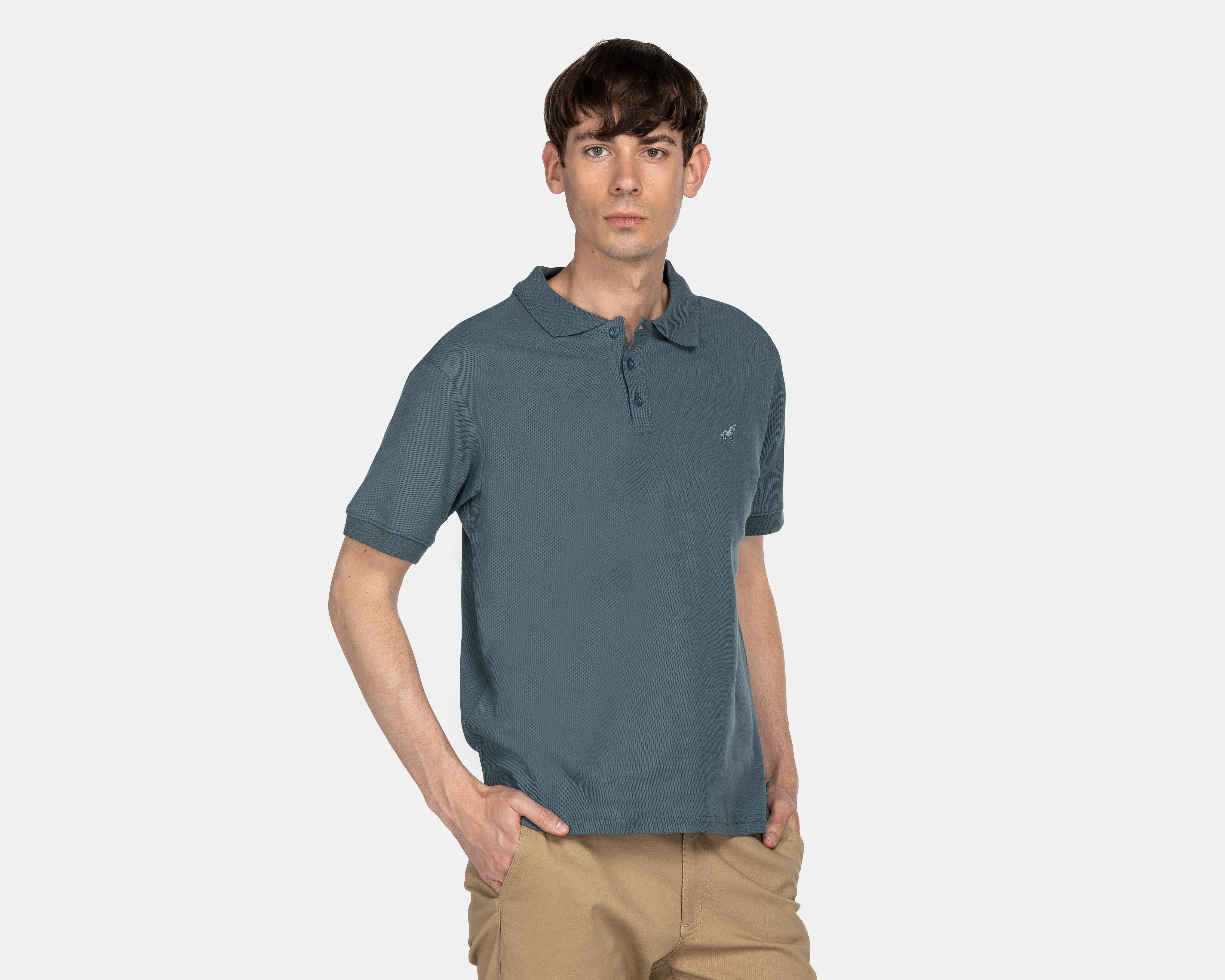 Playera Polo Refill Azul para Hombre $229