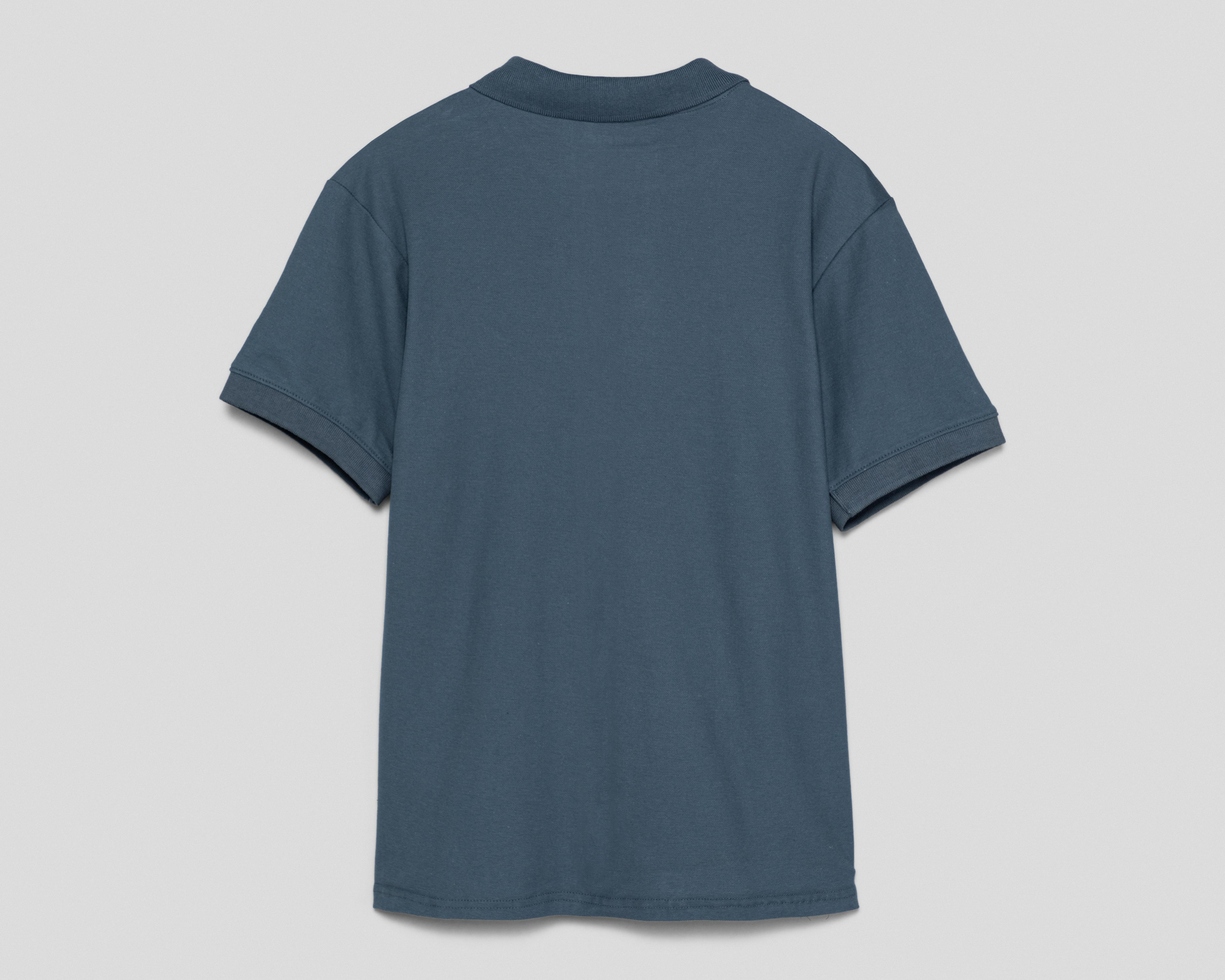 Foto 3 pulgar | Playera Polo Refill Azul para Hombre