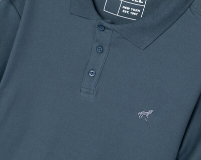 Foto 3 | Playera Polo Refill Azul para Hombre