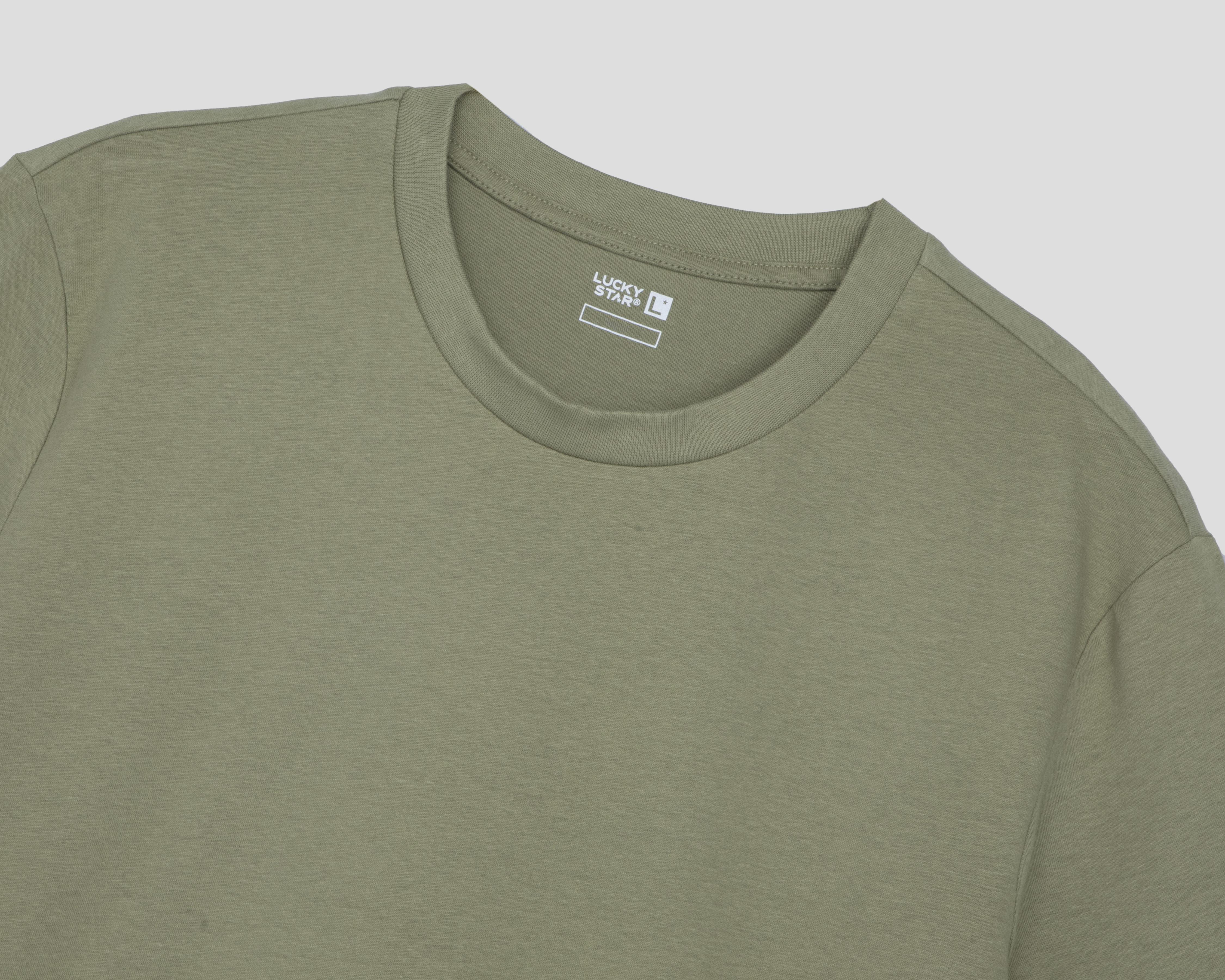 Foto 4 pulgar | Playera Lucky Star Verde Cuello Redondo para Hombre