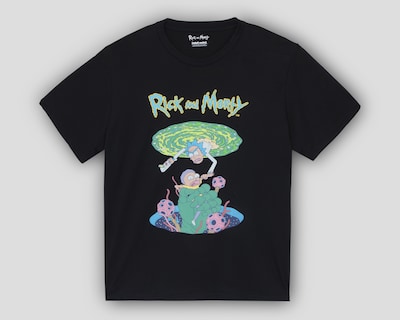 Foto 1 | Playera Rick & Morty Cuello Redondo para Hombre