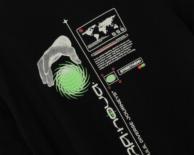 Foto 4 | Playera de Cuello Redondo Strona Negra para Hombre