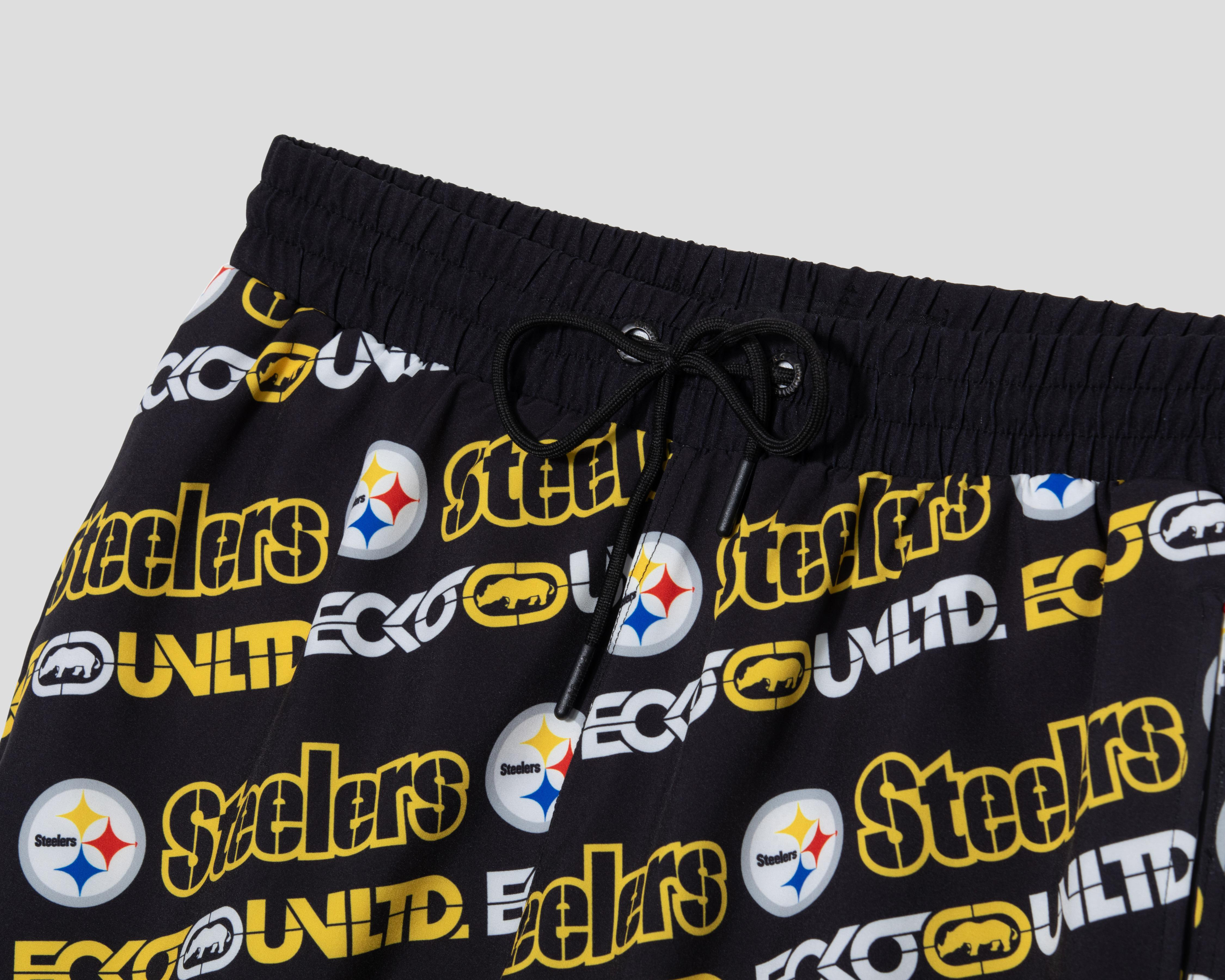 Foto 4 pulgar | Traje de Baño Ecko Unltd. NFL Pittsburgh Steelers con Sandalias para Hombre