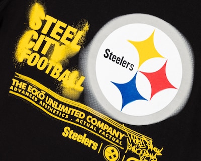 Foto 3 | Playera Eckó Unldt. Pittsburgh Steelers Cuello Redondo