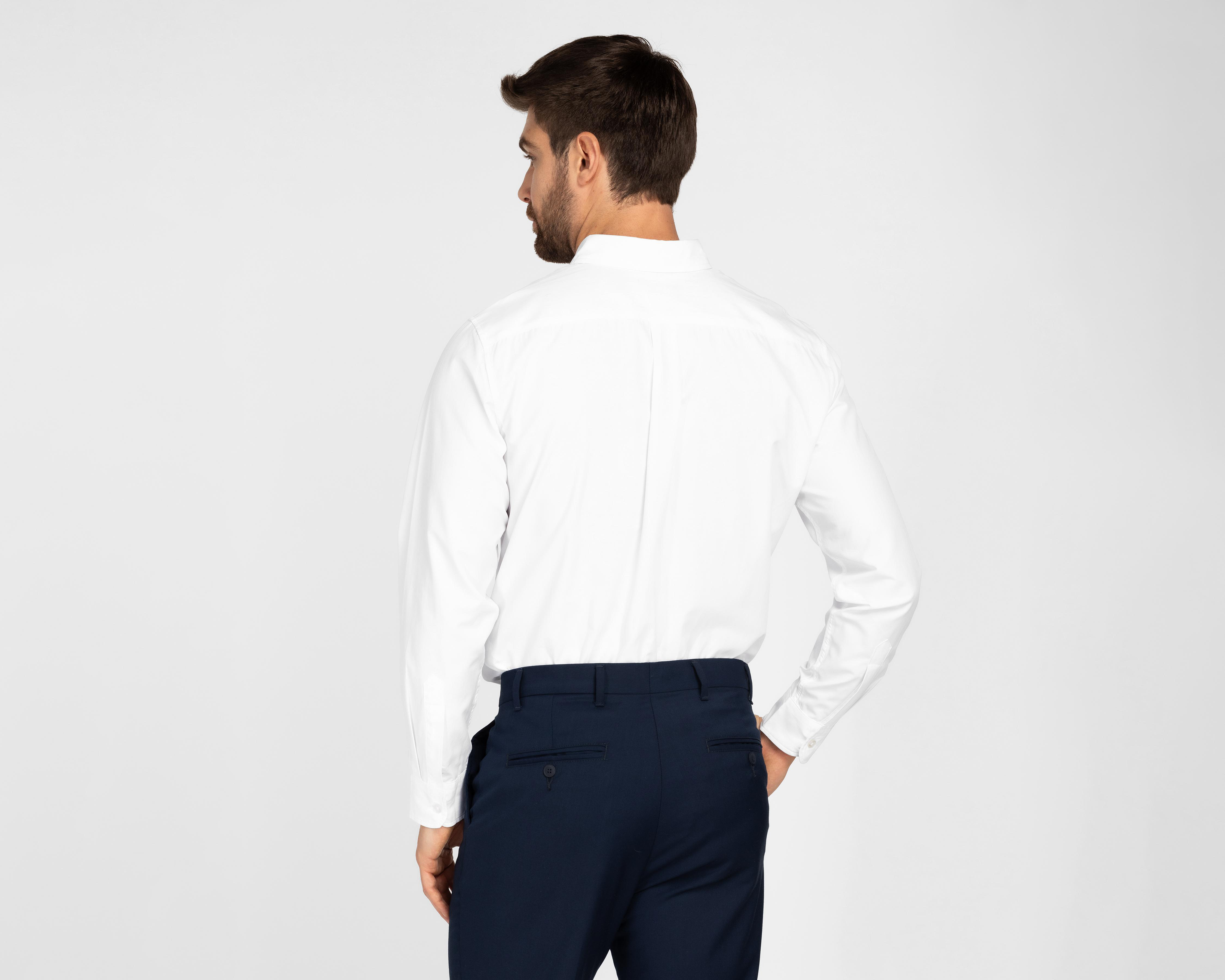 Foto 3 pulgar | Camisa de Vestir Dockers Manga Larga Cuello Americano para Hombre