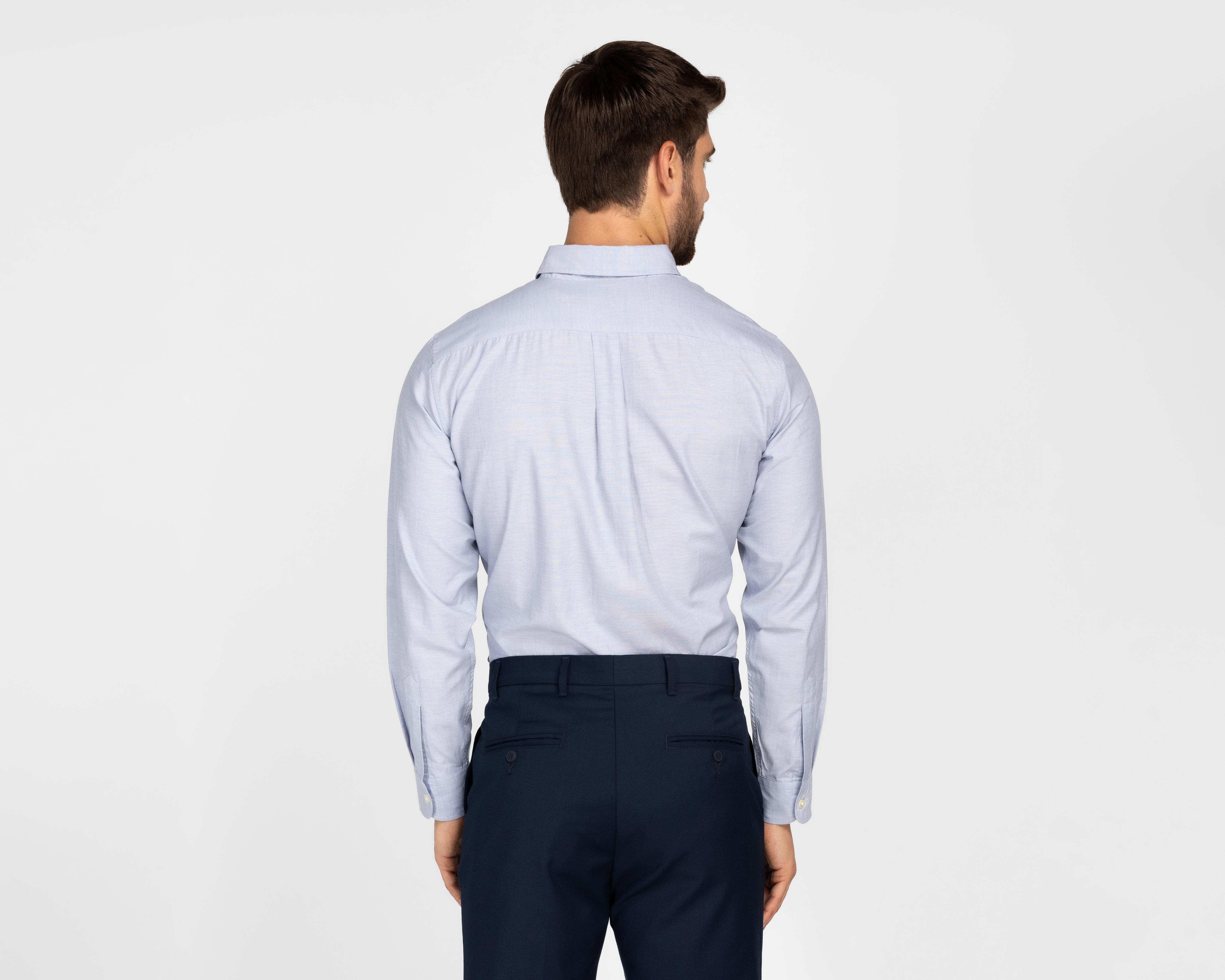 Foto 3 pulgar | Camisa de Vestir Dockers Manga Larga Cuello Americano para Hombre