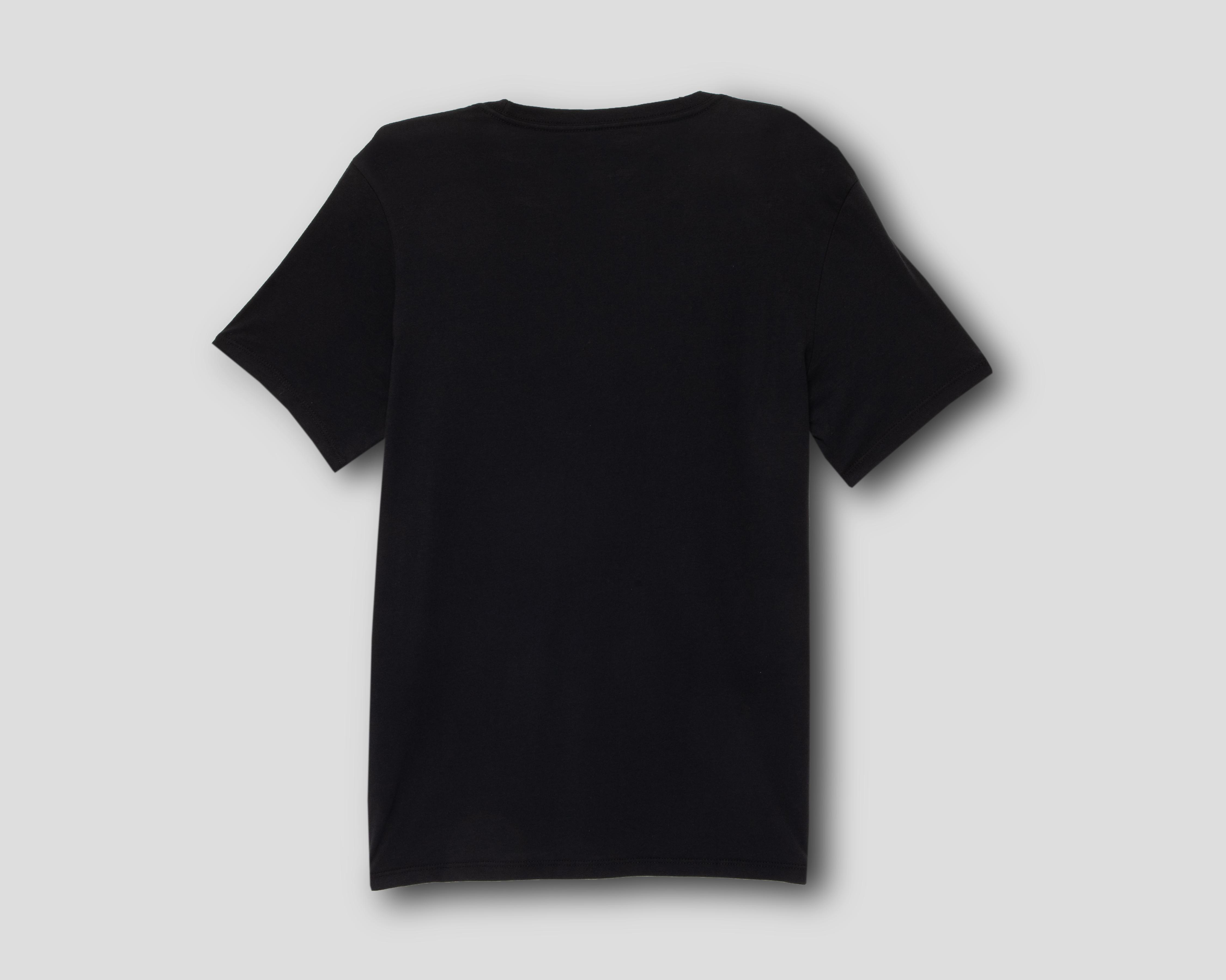 Foto 3 pulgar | Playera de Cuello Redondo Negra Dockers para Hombre