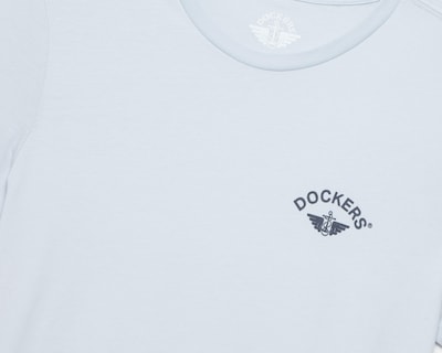 Foto 3 | Playera de Cuello Redondo Azul Dockers para Hombre