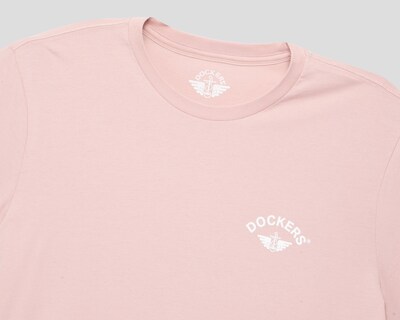 Foto 3 | Playera de Cuello Redondo Rosa Dockers para Hombre