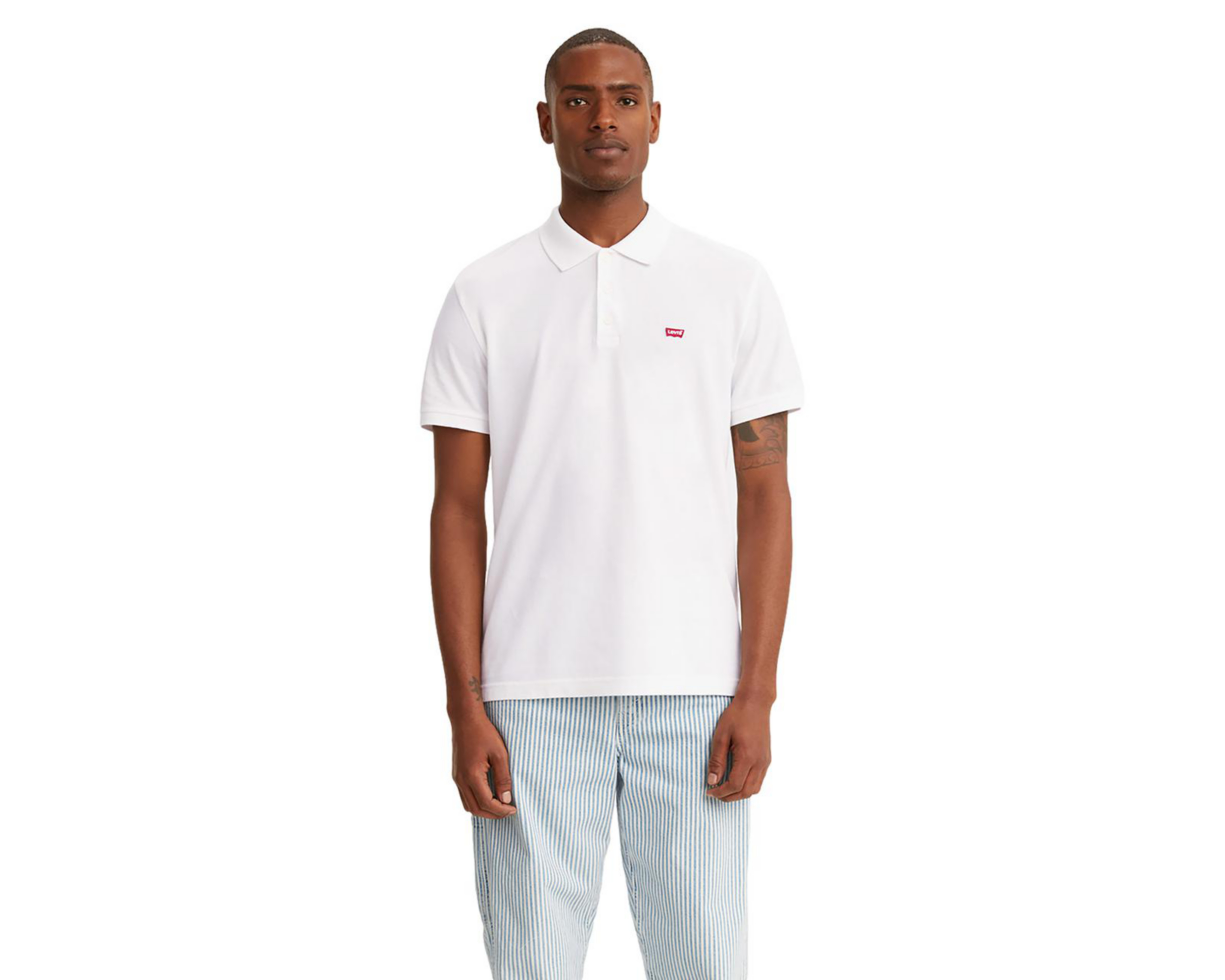 Foto 2 pulgar | Playera Polo Levi's Blanca para Hombre