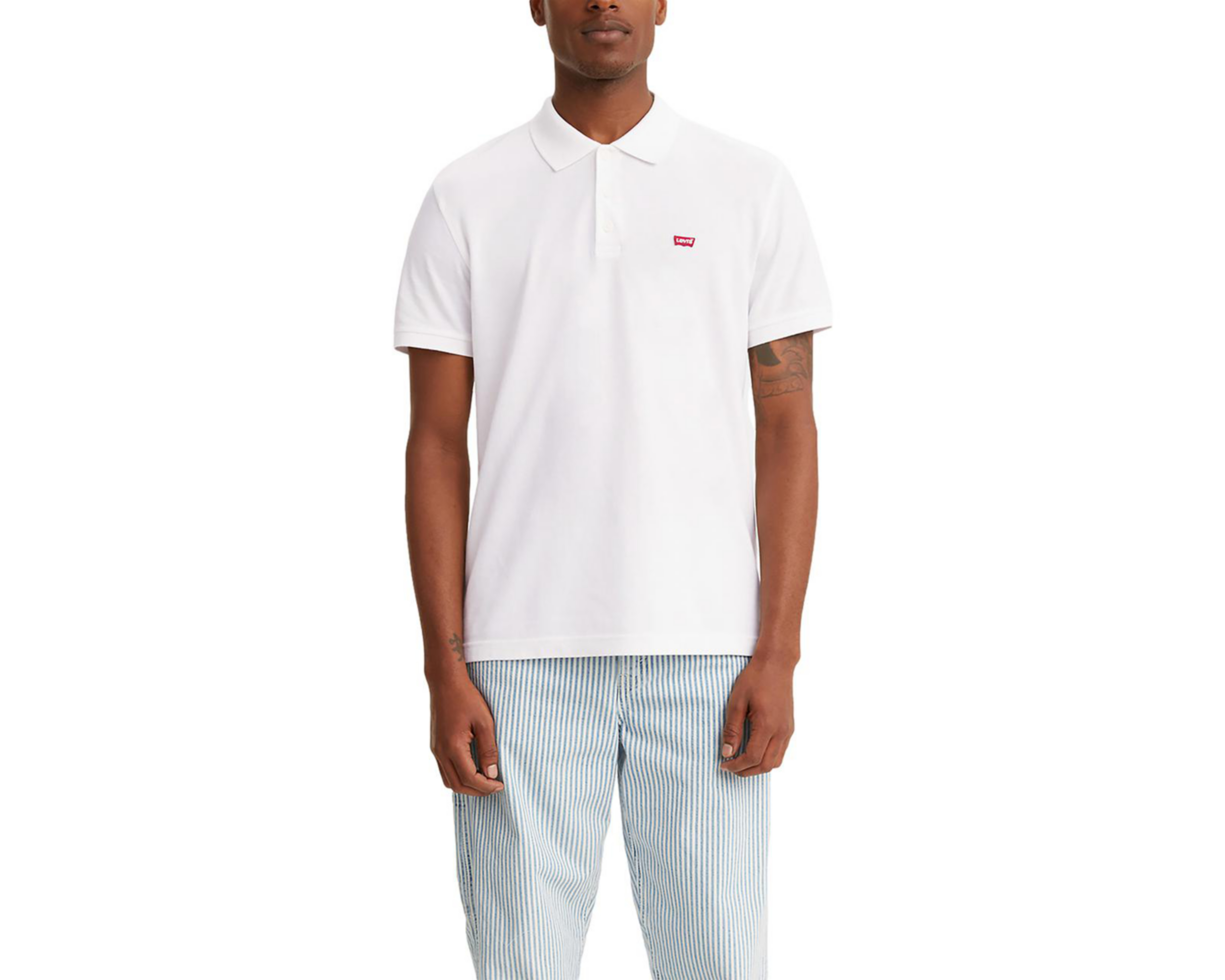 Foto 4 pulgar | Playera Polo Levi's Blanca para Hombre