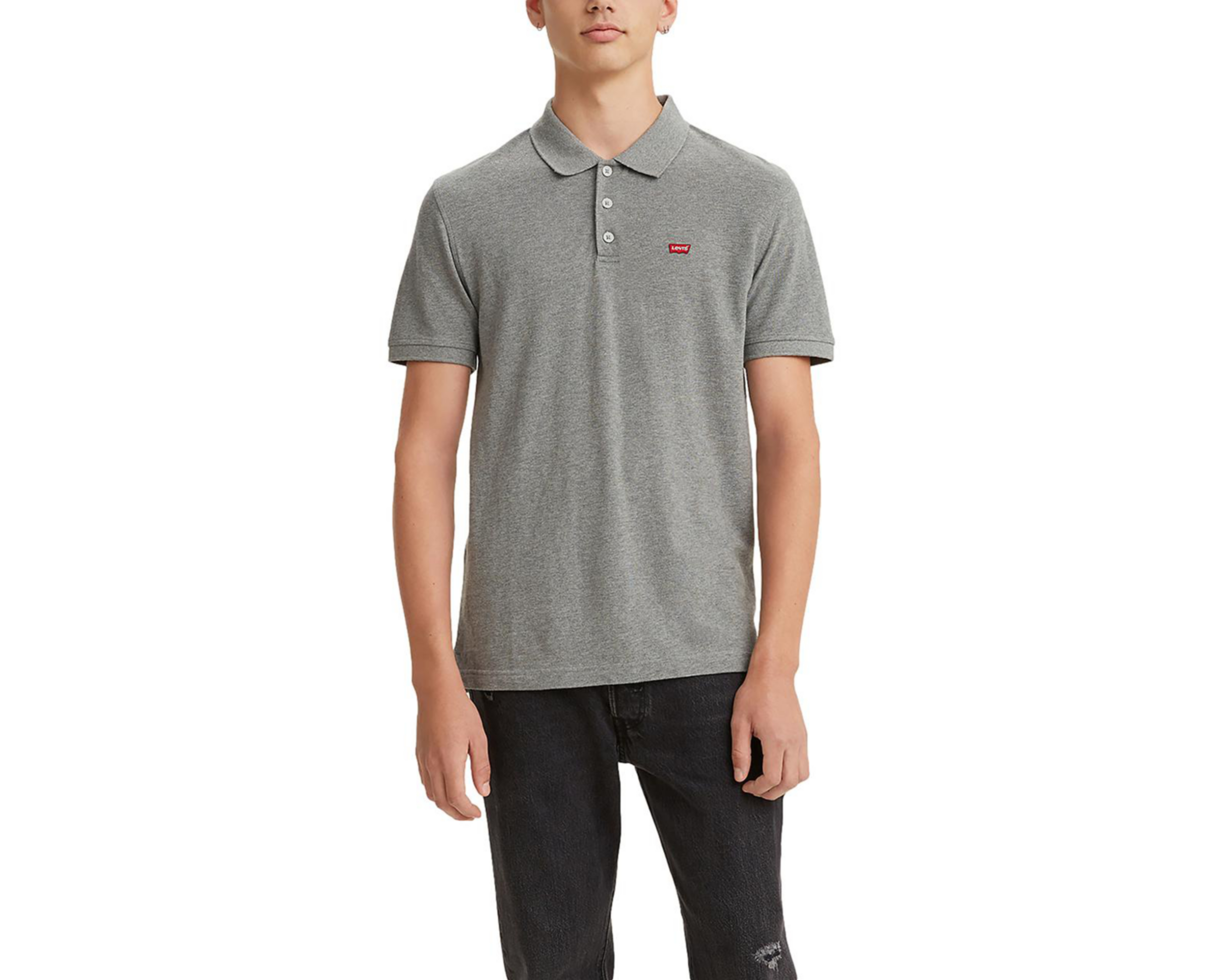 Foto 4 pulgar | Playera Polo Levi's Gris para Hombre
