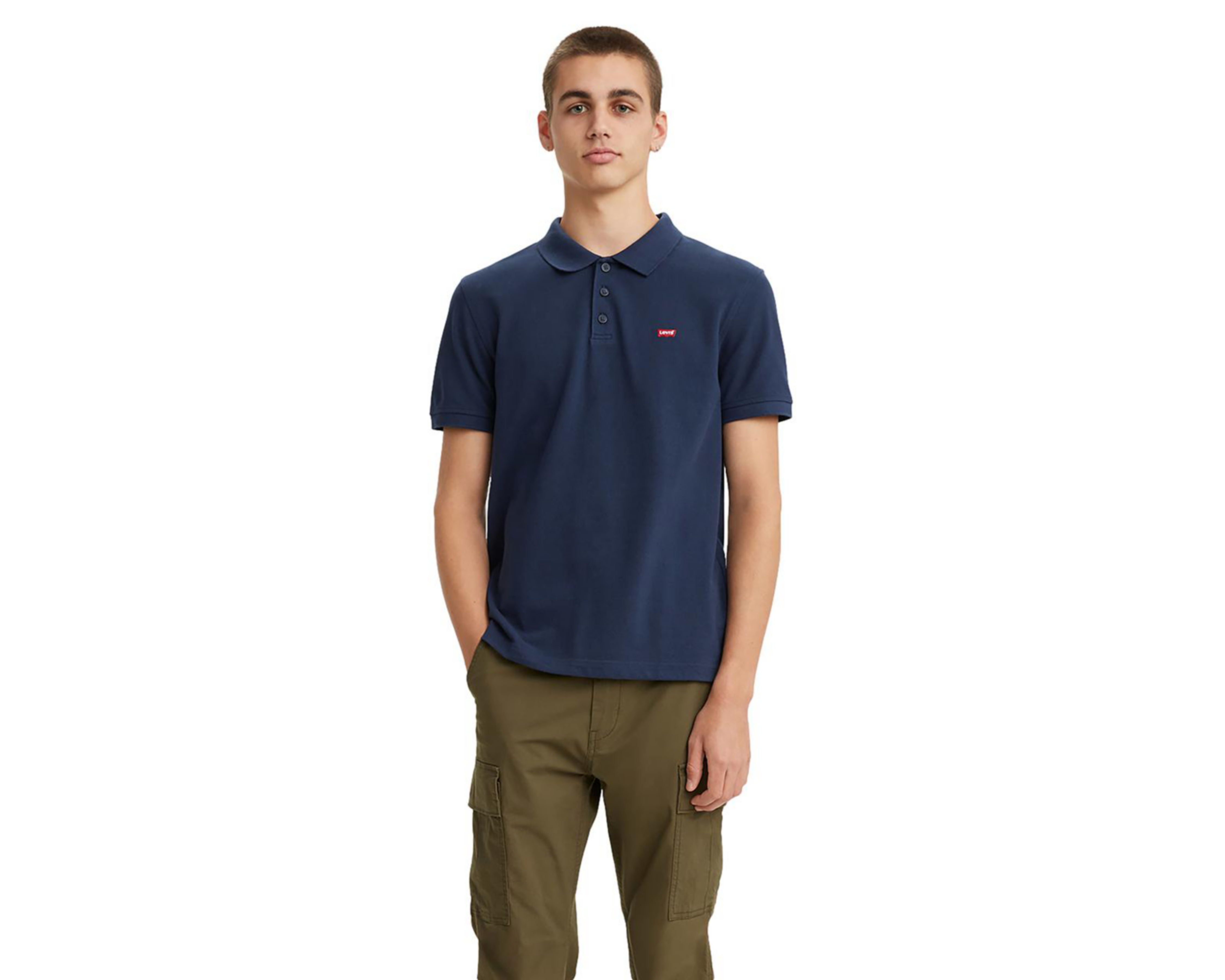 Foto 2 pulgar | Playera Polo Levi's Azul para Hombre